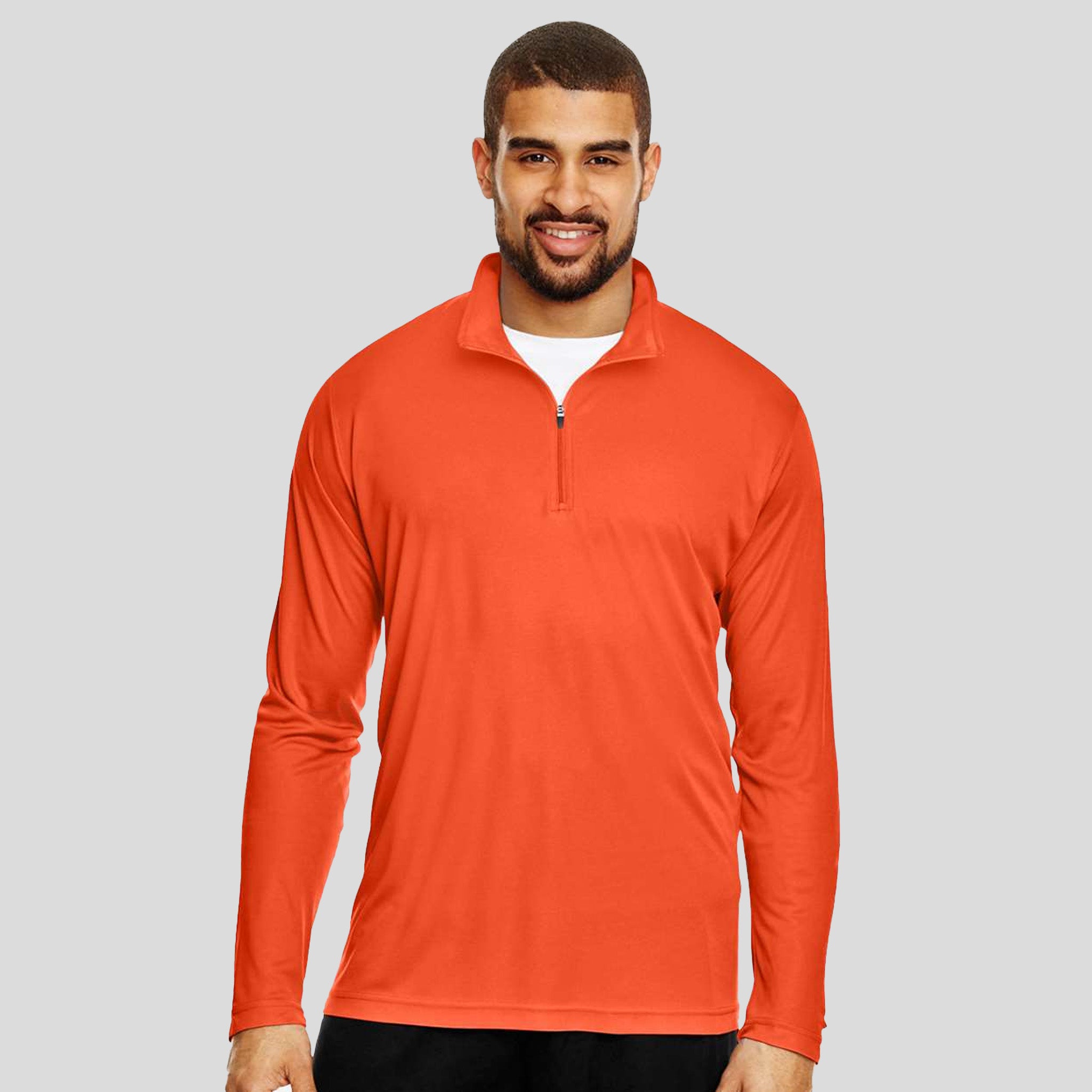 Men's Zone Performance Quarter-Zip Pullover | Sport Orange