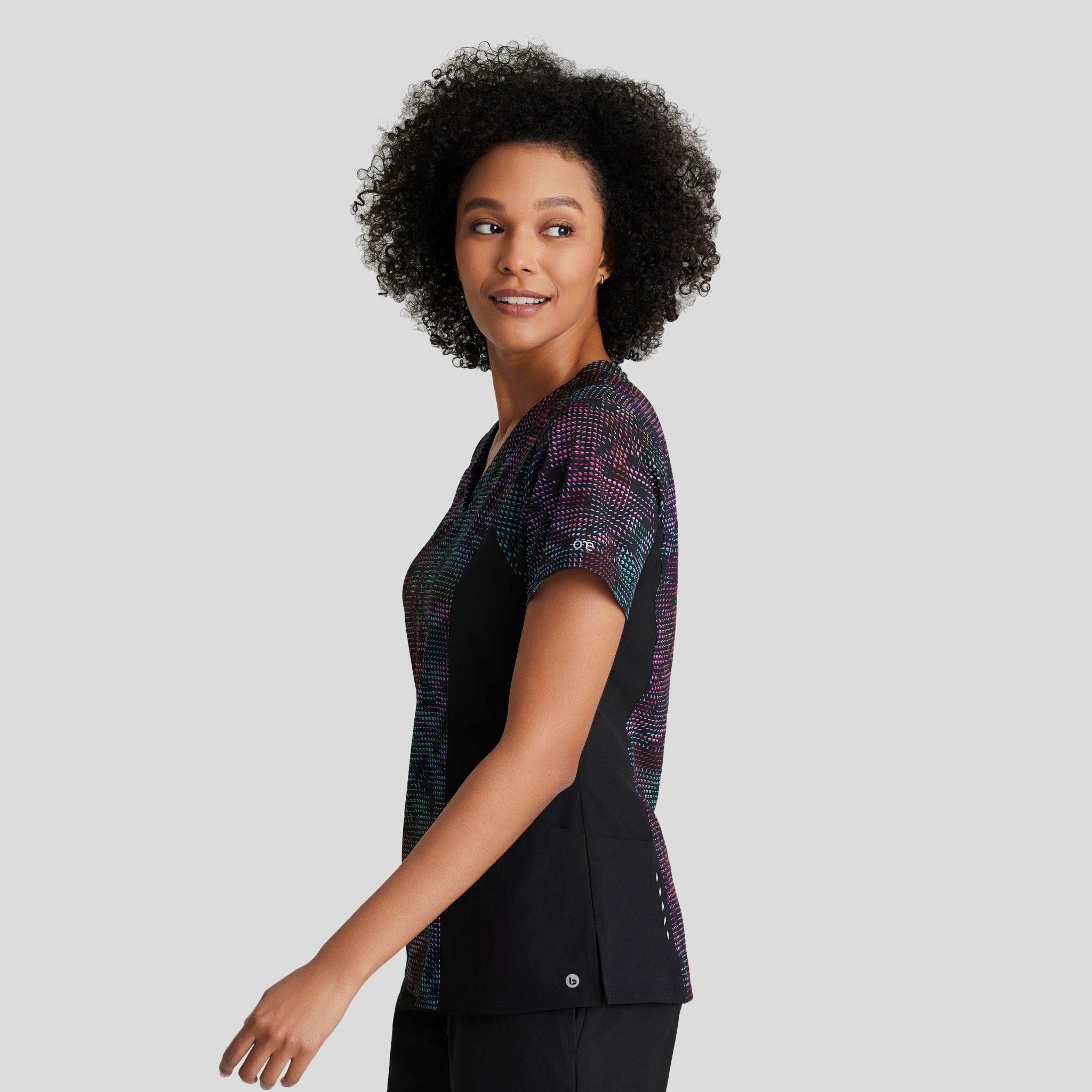 Thrive Print Top | Prismatic Lights