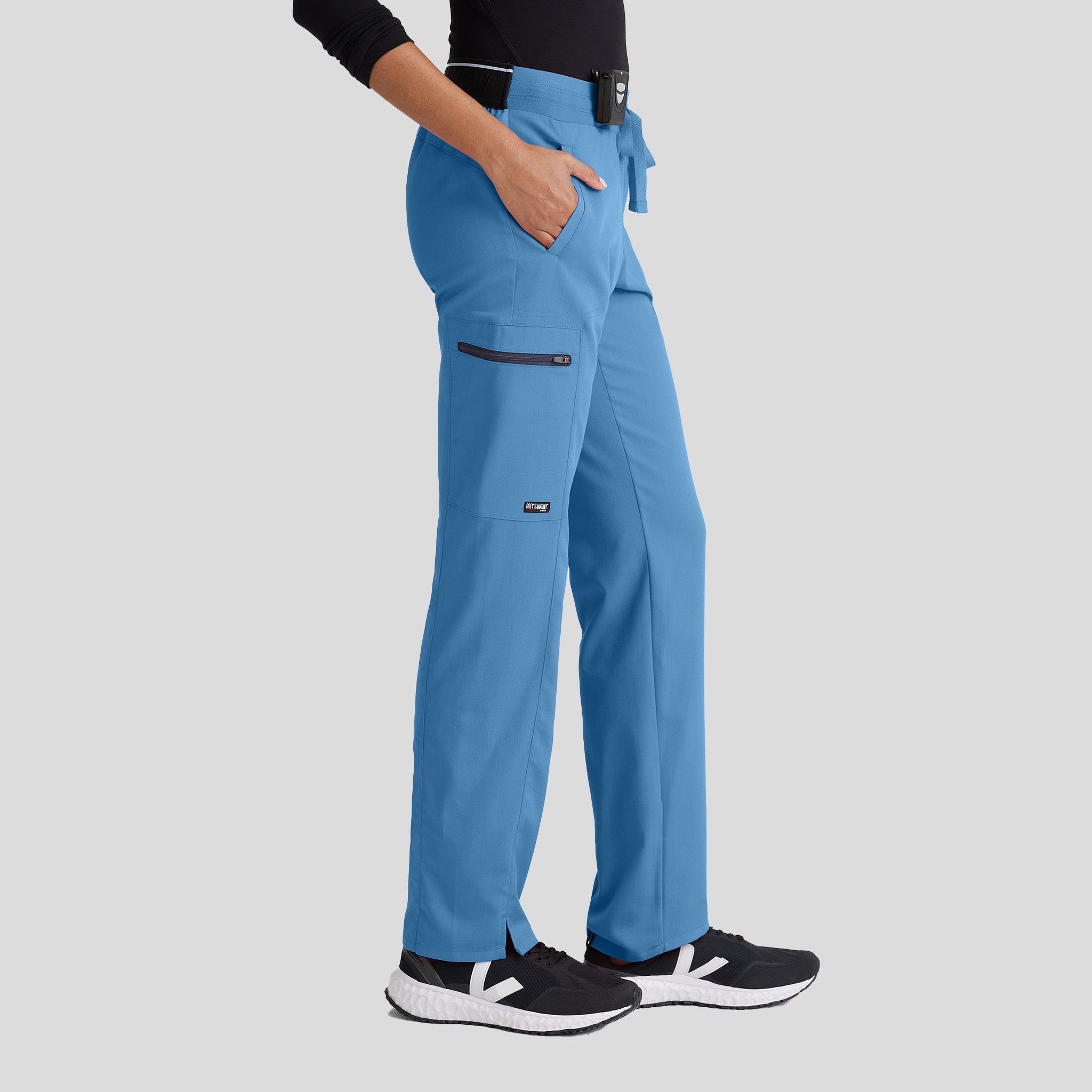 Kim 3-Pocket Mid-Rise Straight Leg Scrub Pant | Ciel