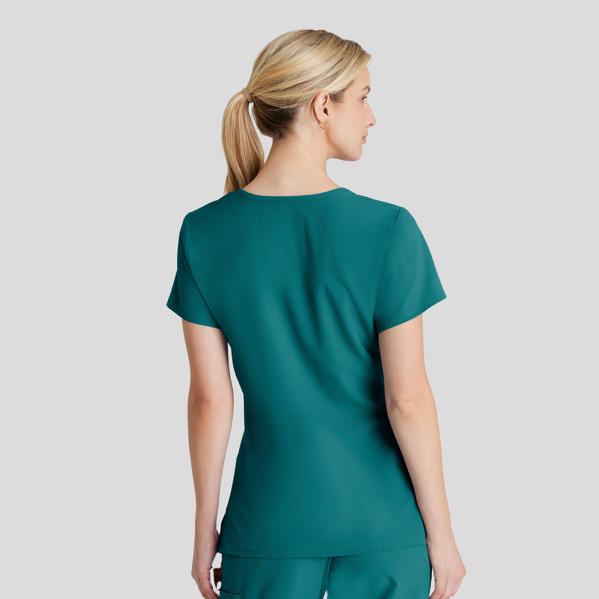 Reliance 3-Pocket Crossover V-Neck Scrub Top | Teal