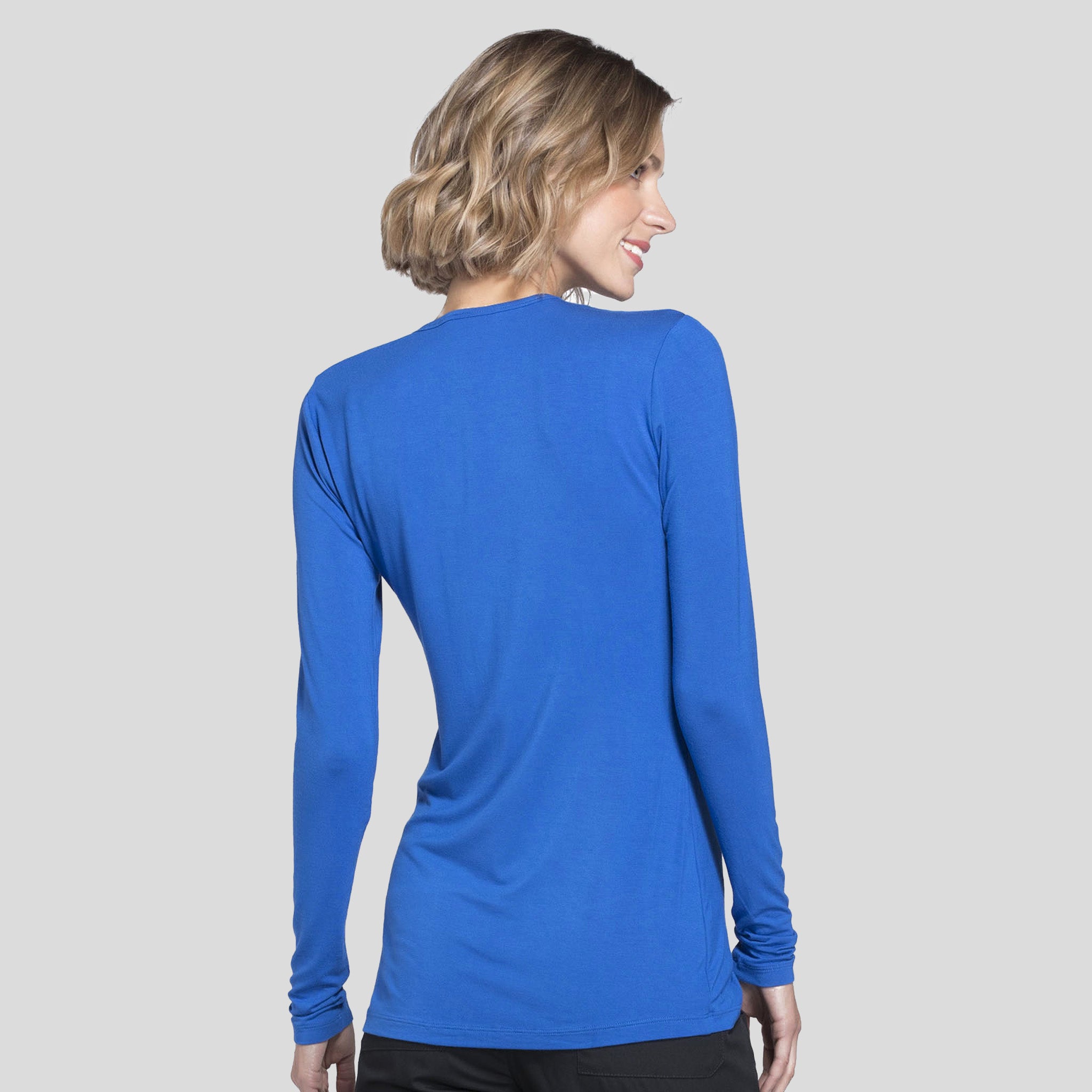 Long Sleeve Knit Underscrub | Royal
