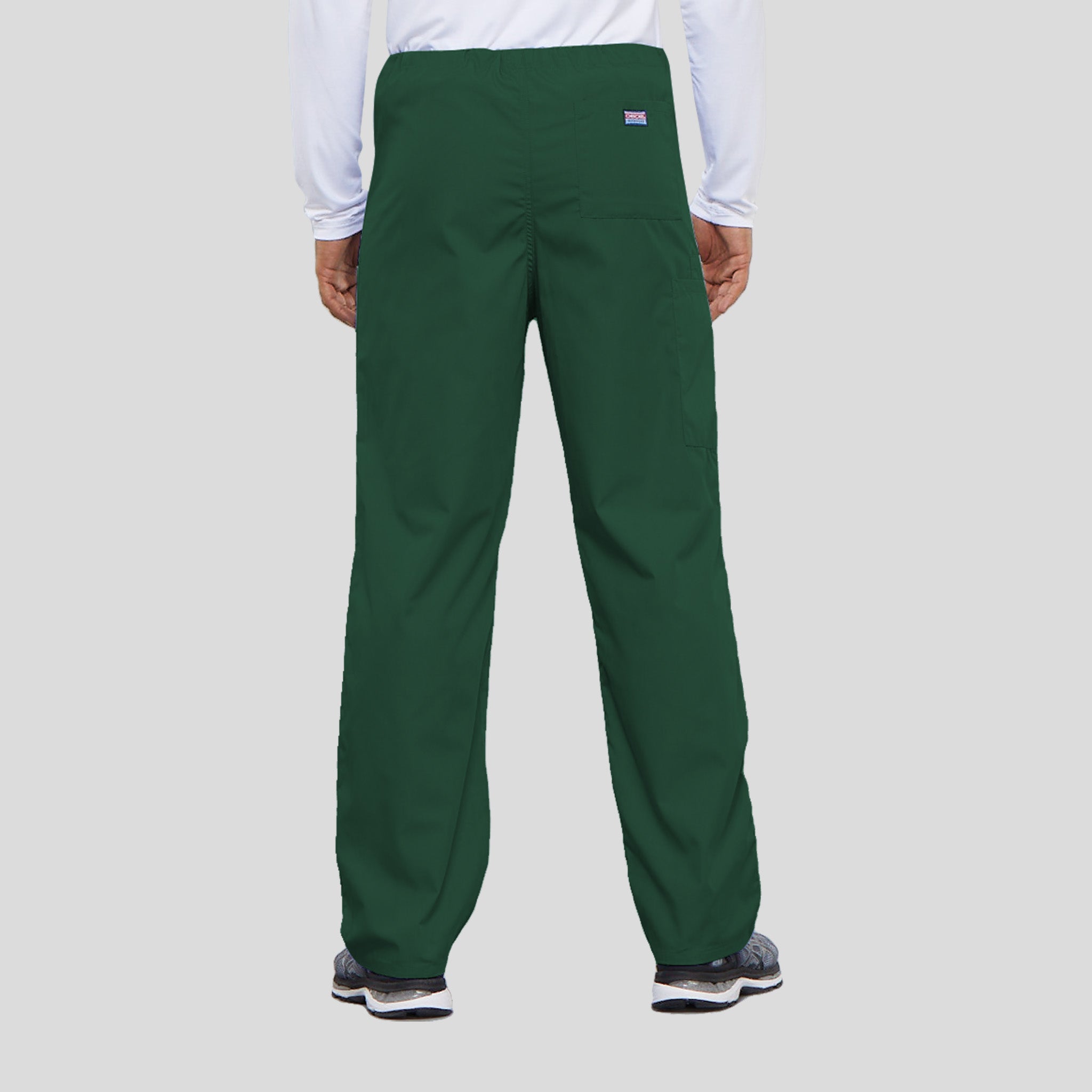 Unisex Drawstring Cargo Scrub Pant | Hunter