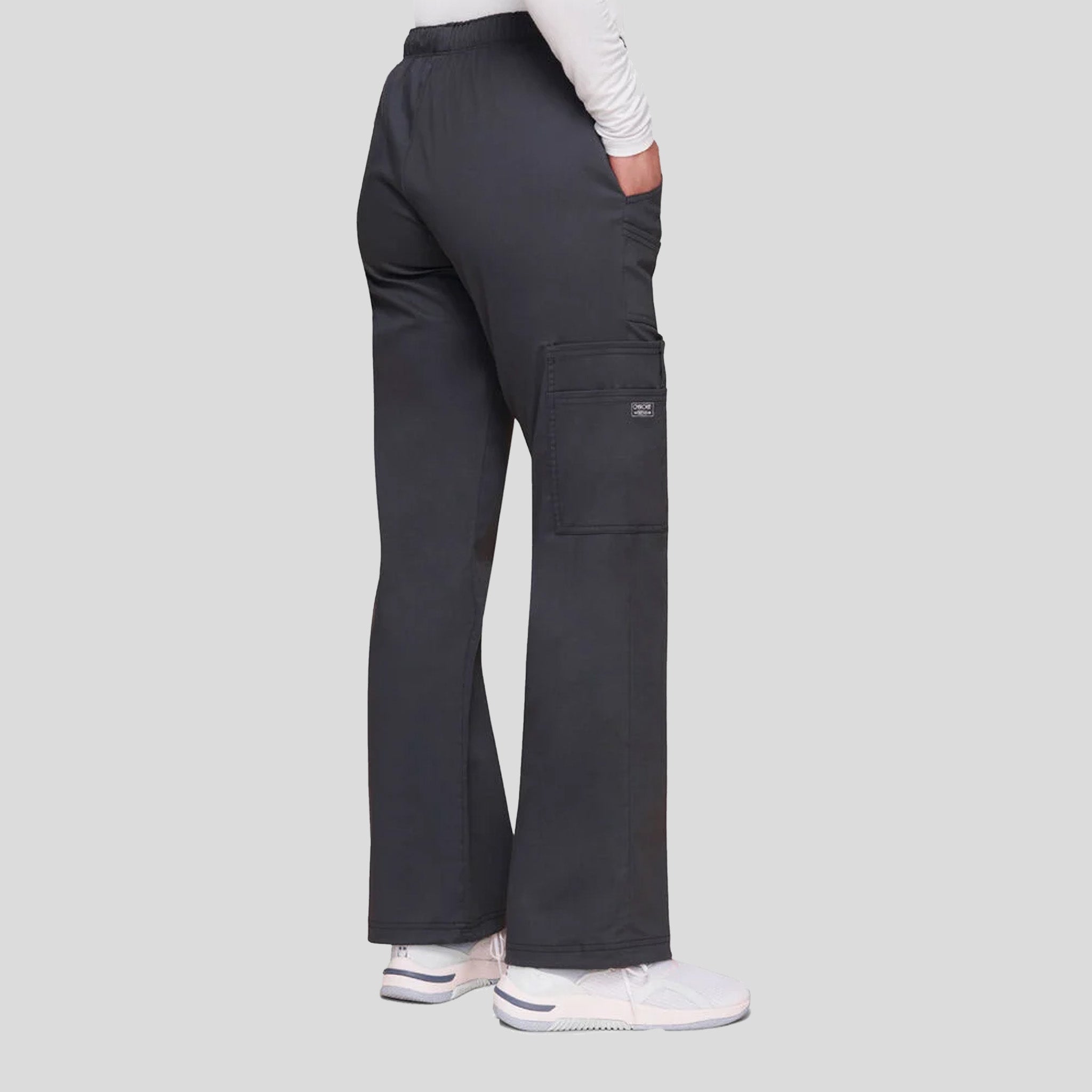 Elastic Waist Scrub Pant | Pewter
