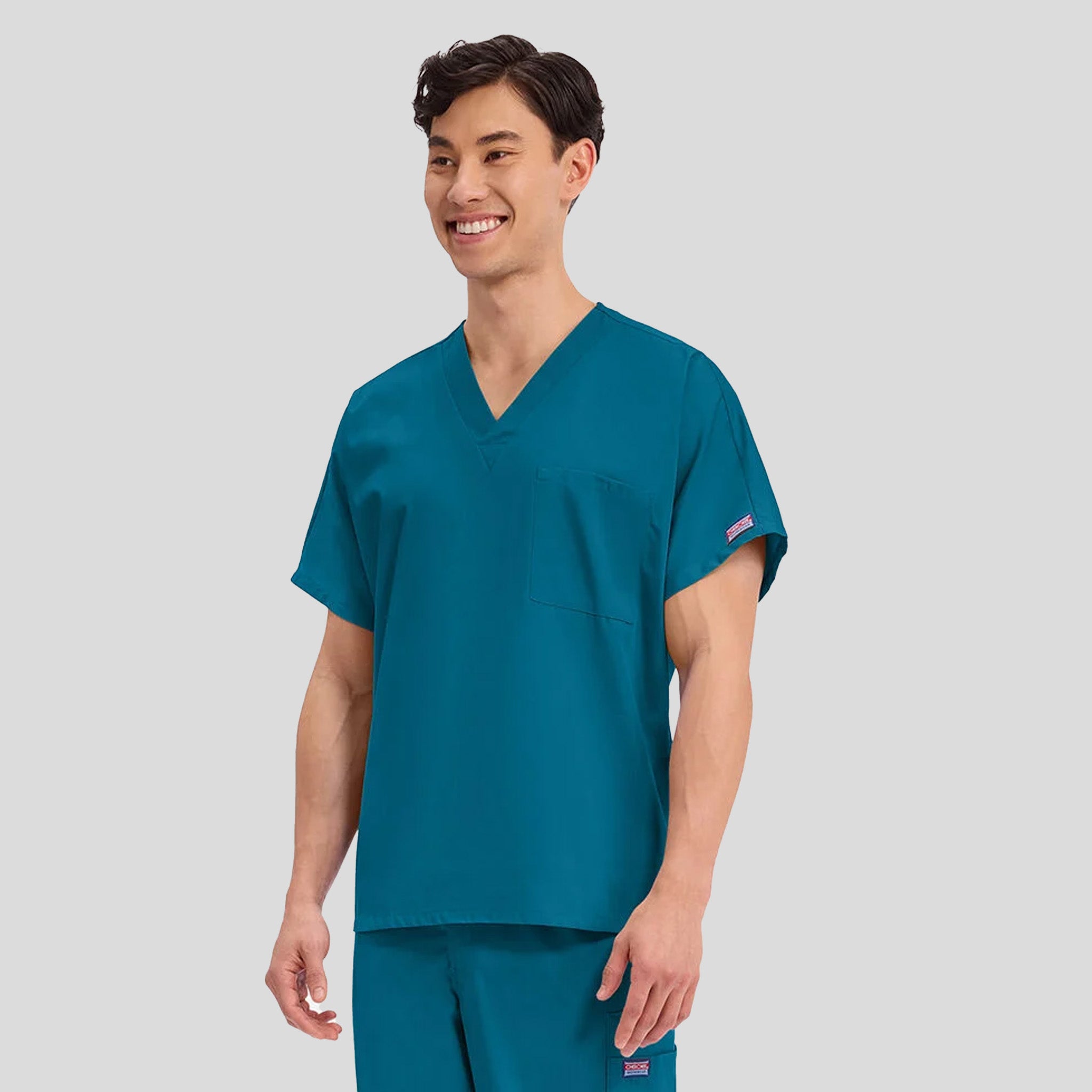 Unisex V-Neck 1 Pocket | Caribbean