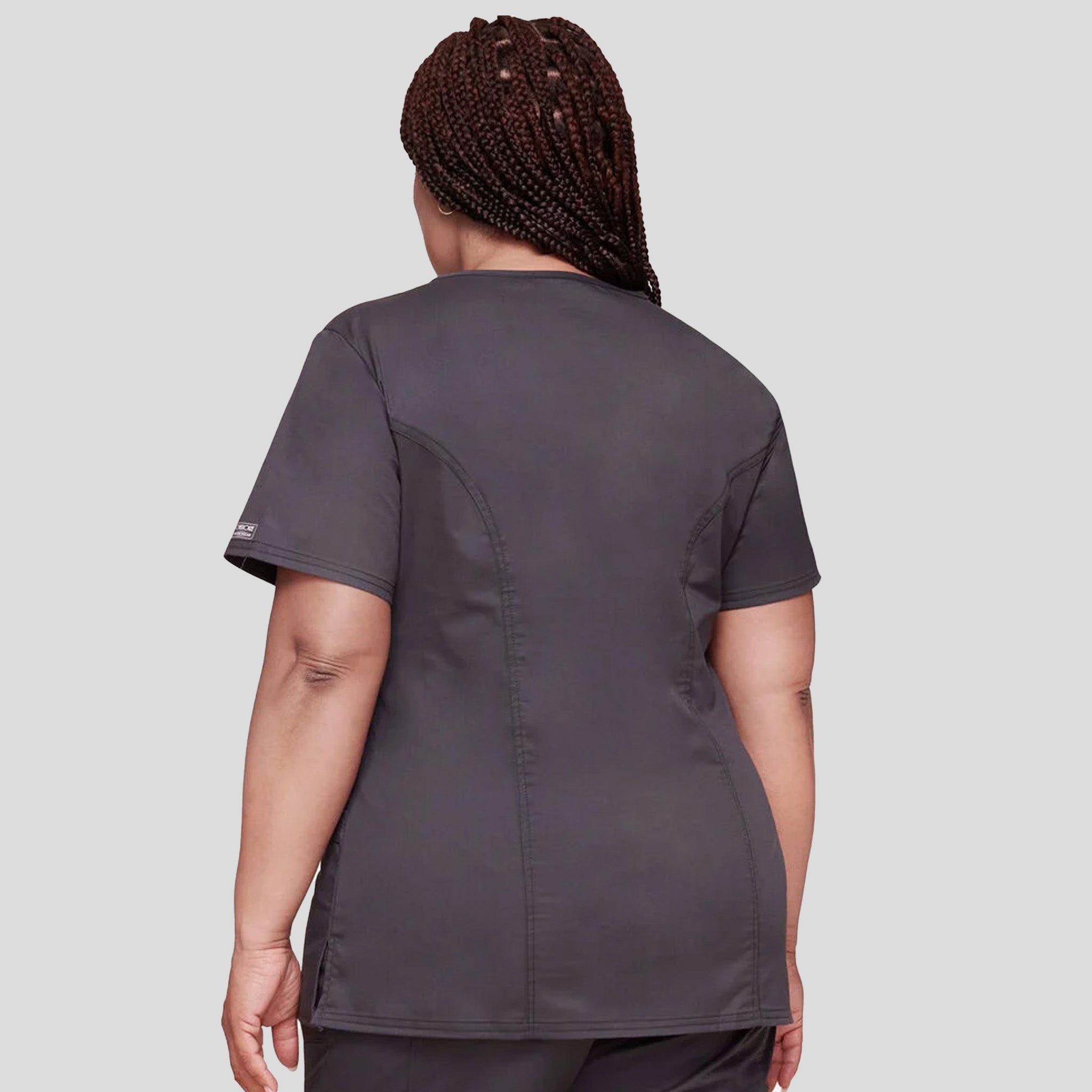 Women's Mock Wrap Princess Seam | Pewter