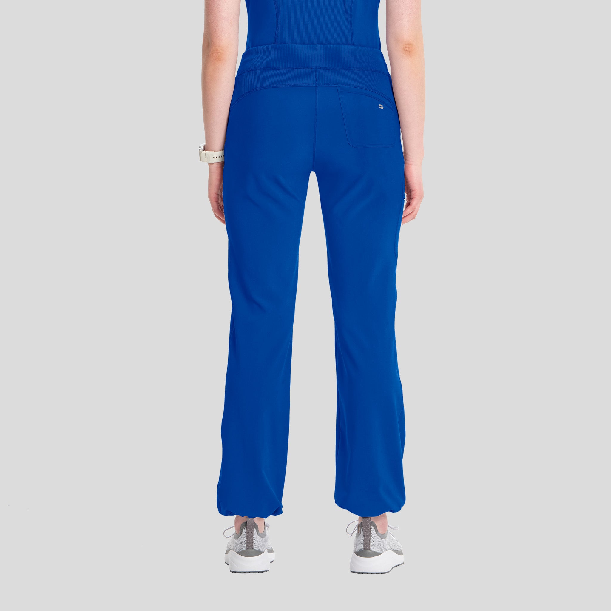 Rib Knit Drawstring Waist Scrub Pant | Galaxy