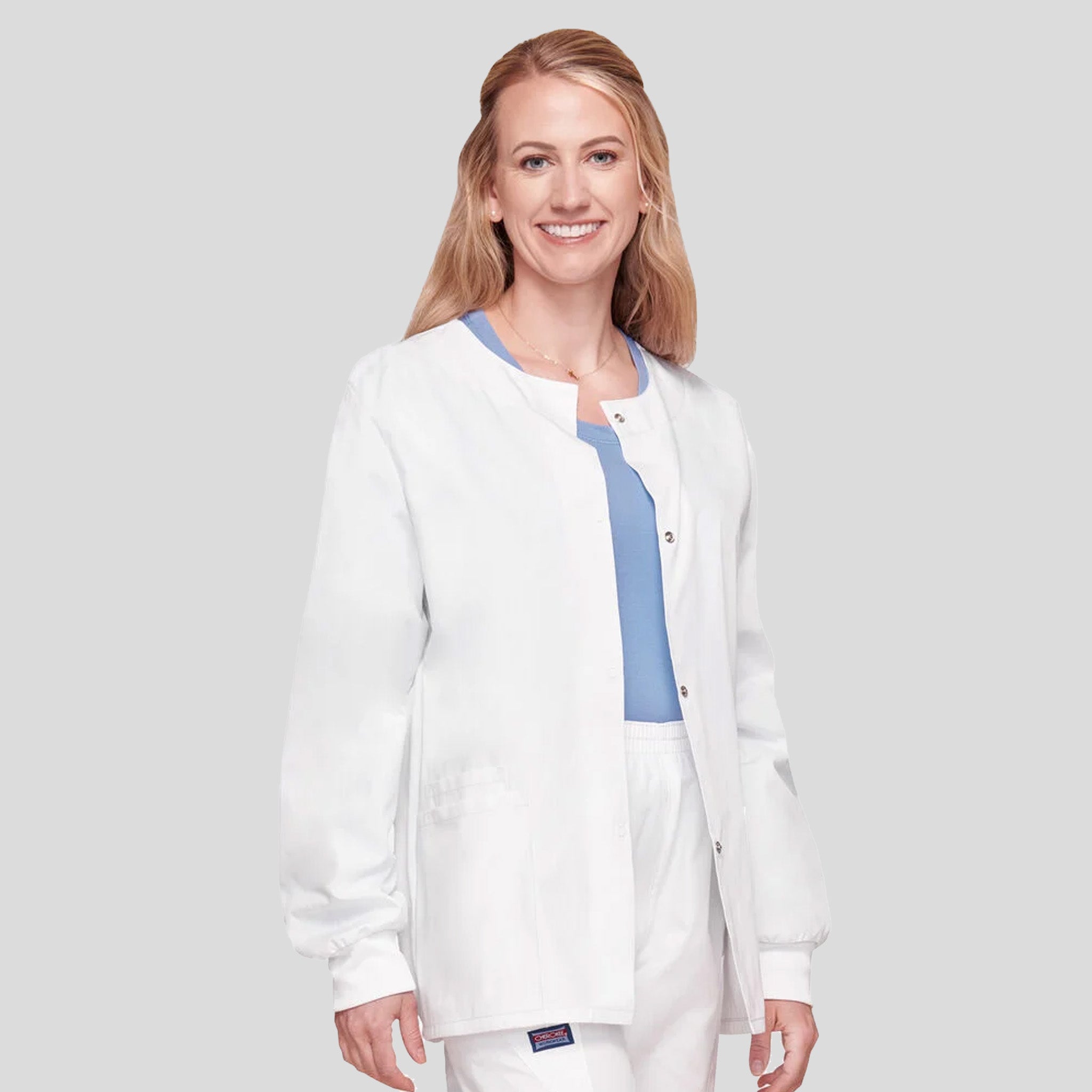 Women's Snap Front Jacket | White