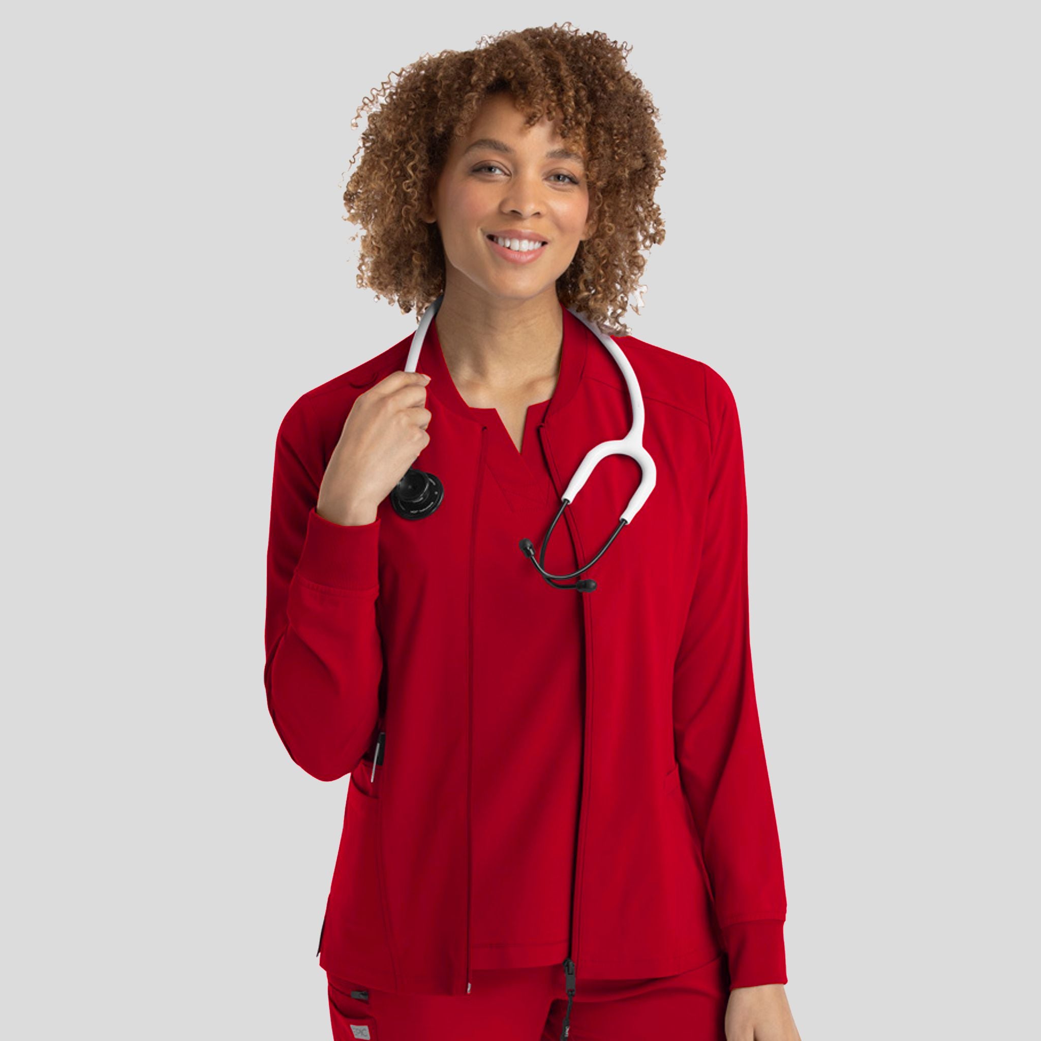 Womenβs Zip Jacket | Red