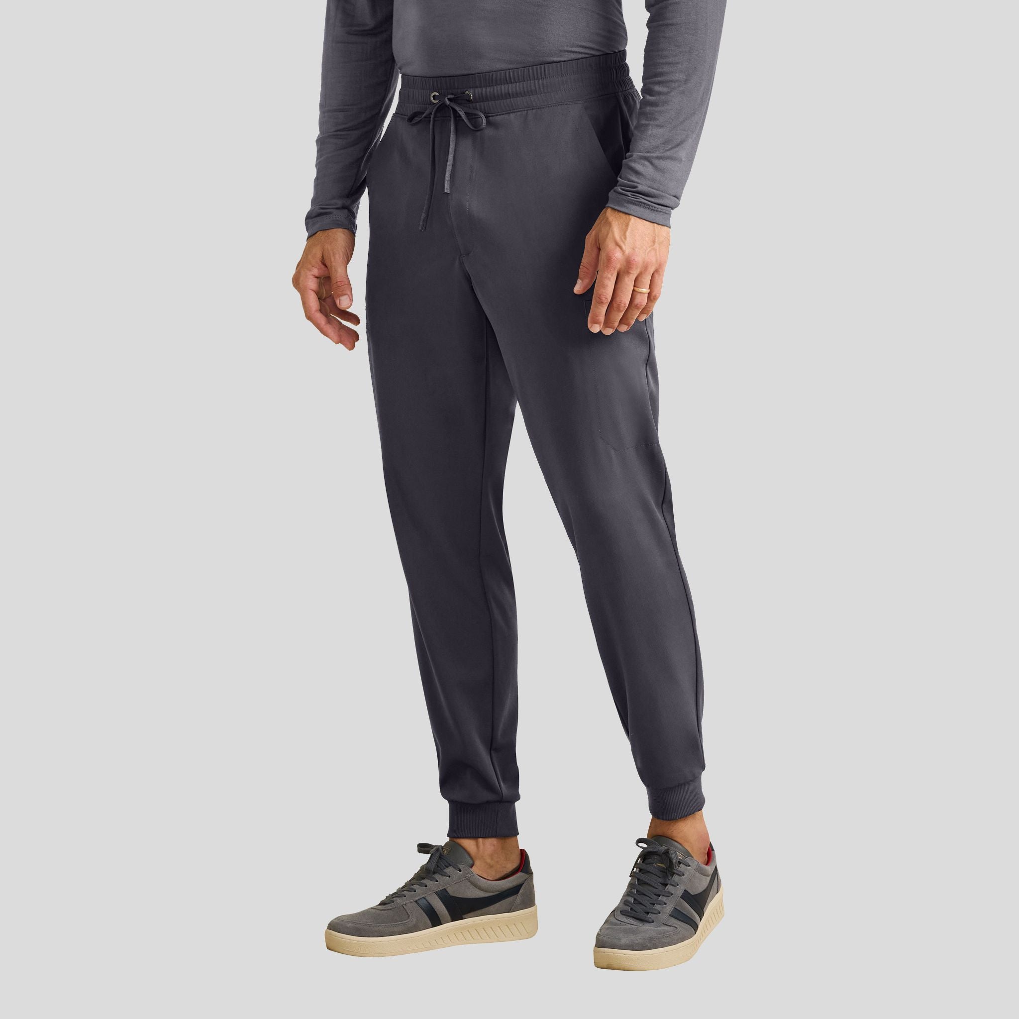 Men's Mid Rise Jogger Scrub Pant | Pewter