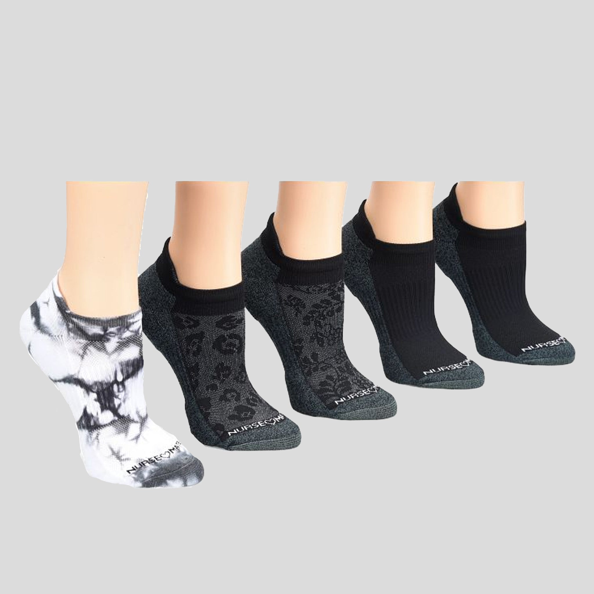 Performance Anklets - 5 Pack | Black Assortment