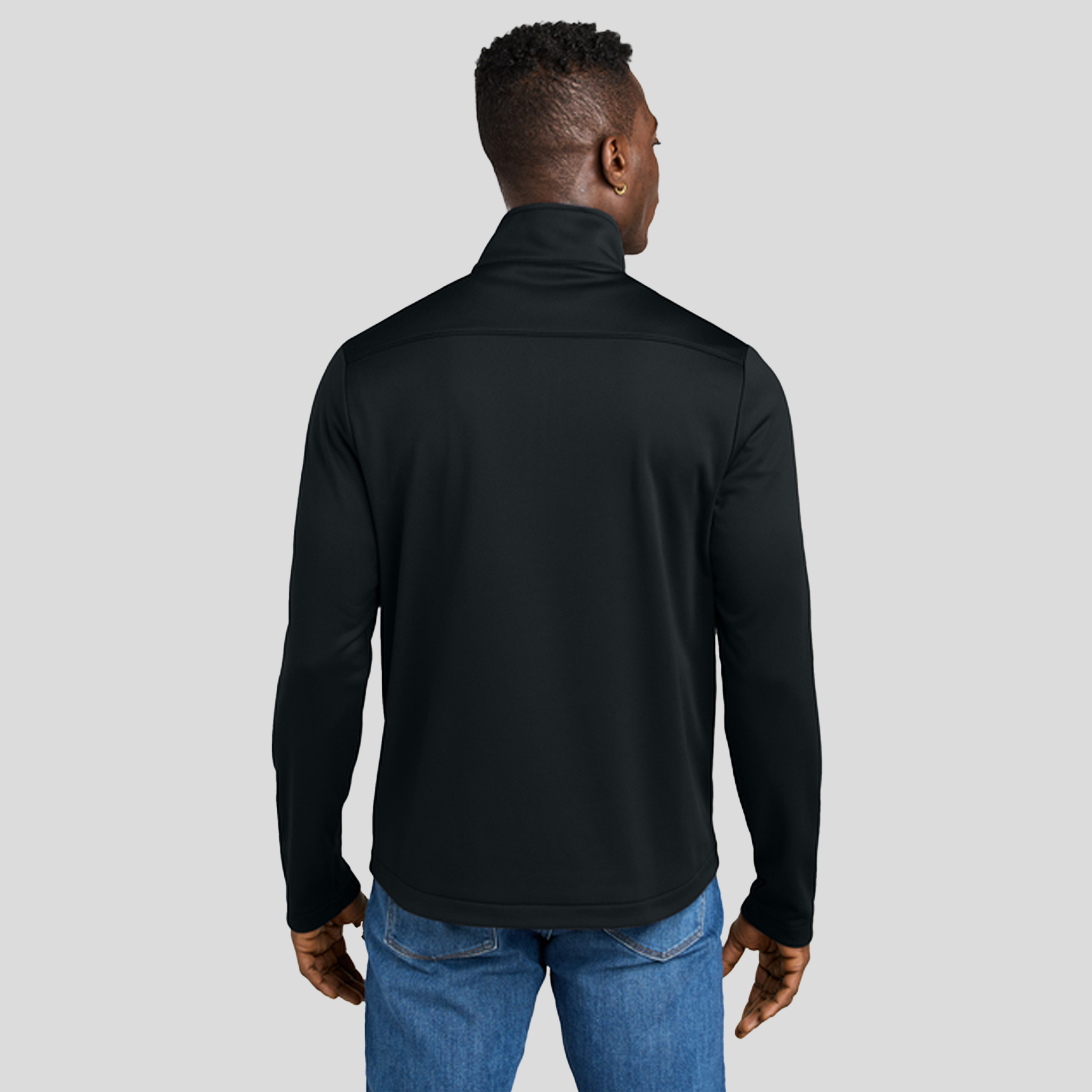 Smooth Mid Layer Fleece 1/2-Zip | Black