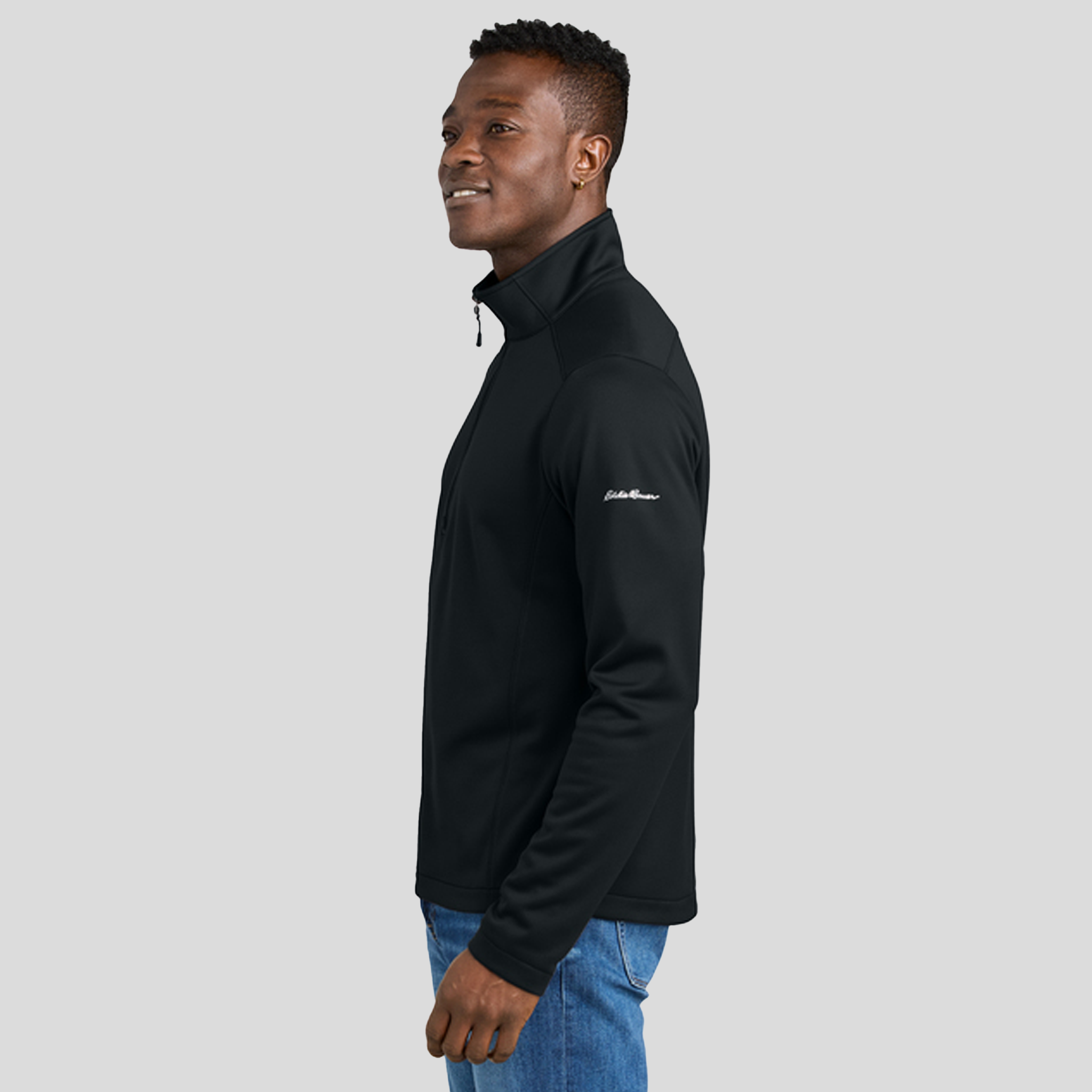 Smooth Mid Layer Fleece 1/2-Zip | Black