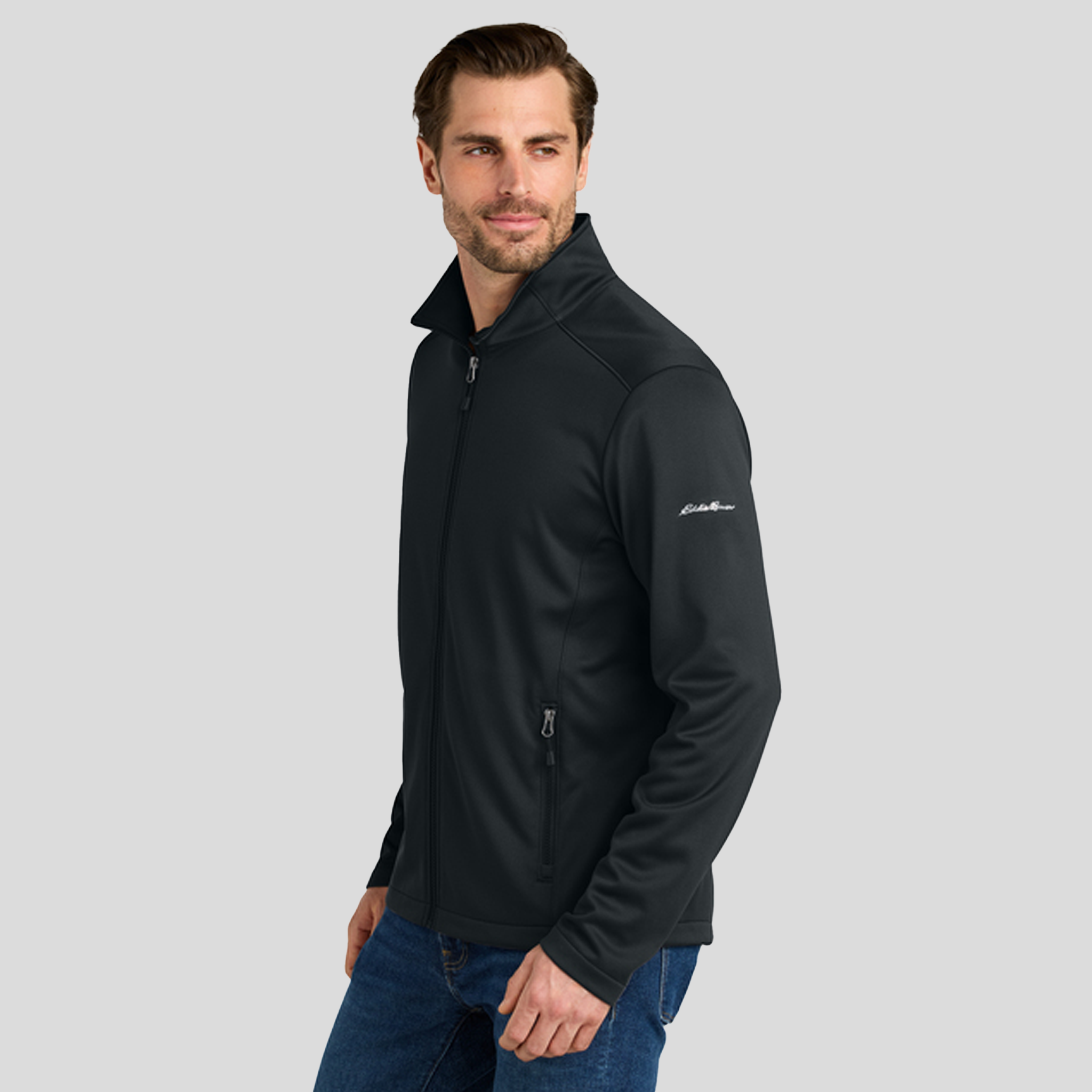 Smooth Mid Layer Fleece Full-Zip | Black