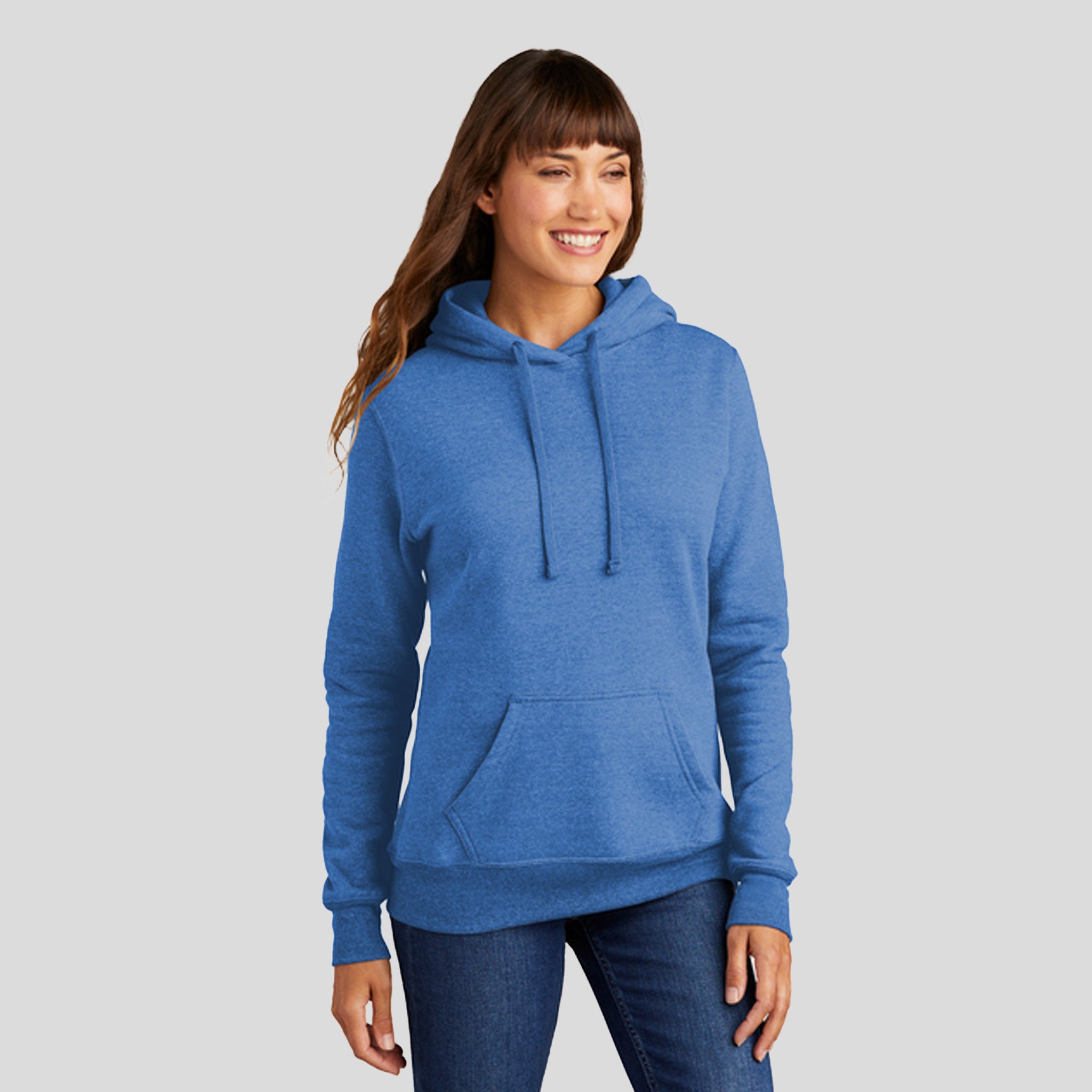 Women's Core Fleece Pullover Hooded Sweatshirt | Heather Royal