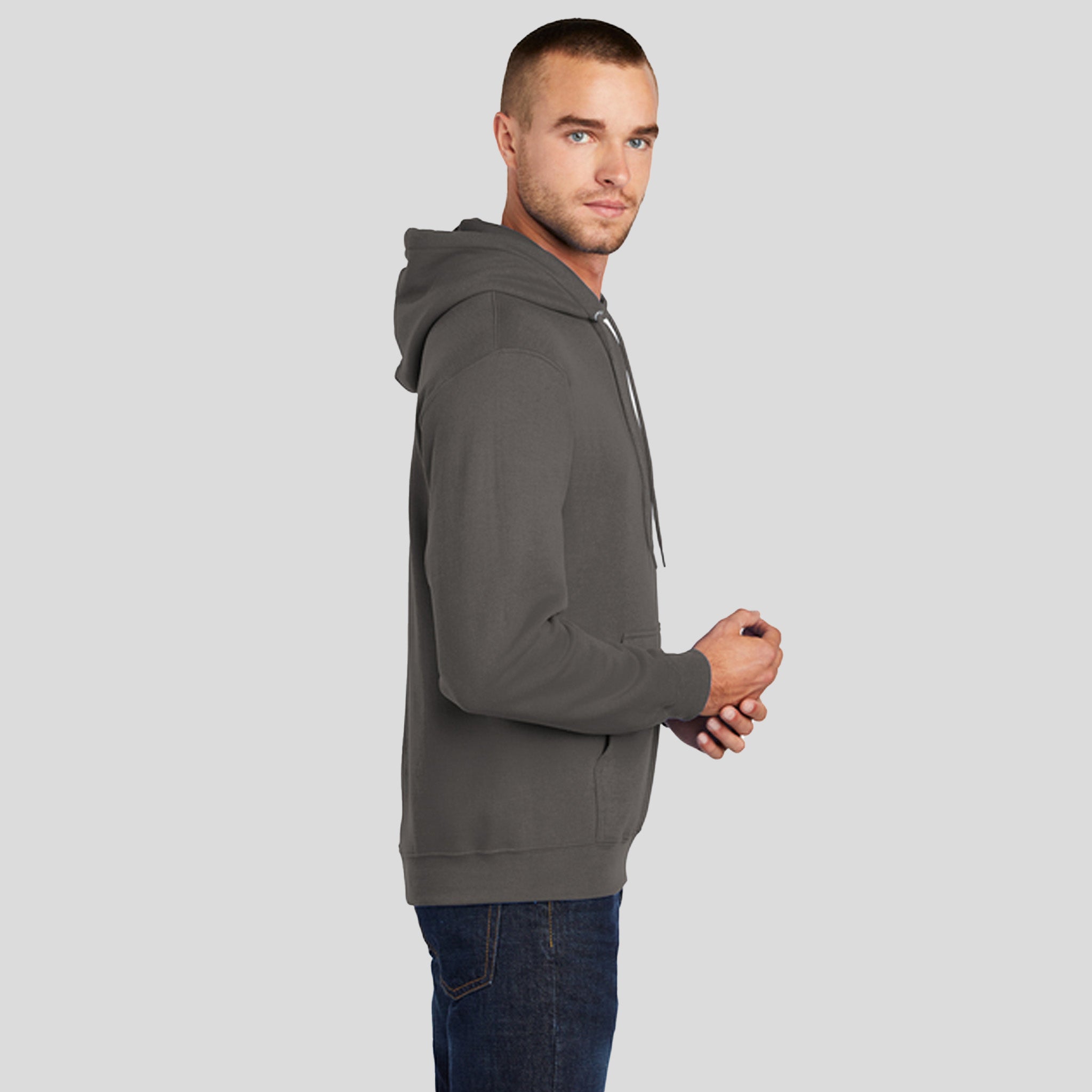 Tall Core Fleece Pullover Hooded Sweatshirt | Charcoal