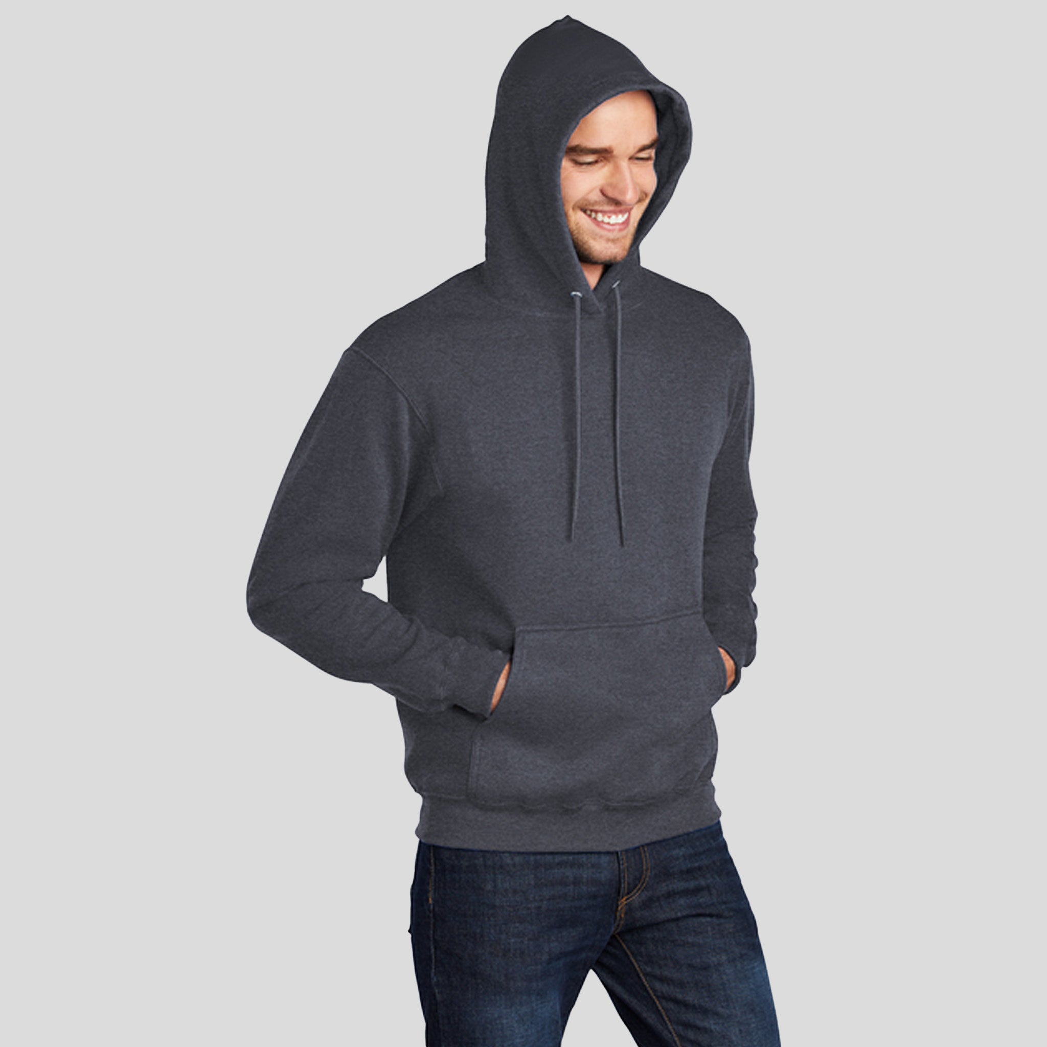 Tall Core Fleece Pullover Hooded Sweatshirt | Heather Navy