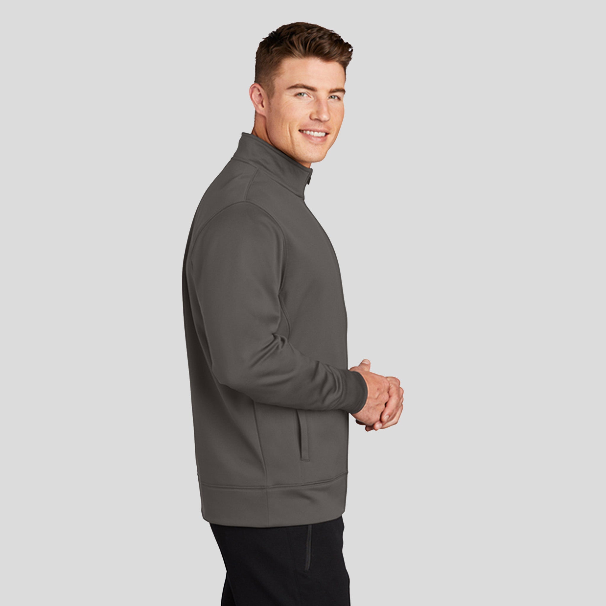 Sport-Wickยฎ Fleece Full-Zip Jacket | Iron Grey