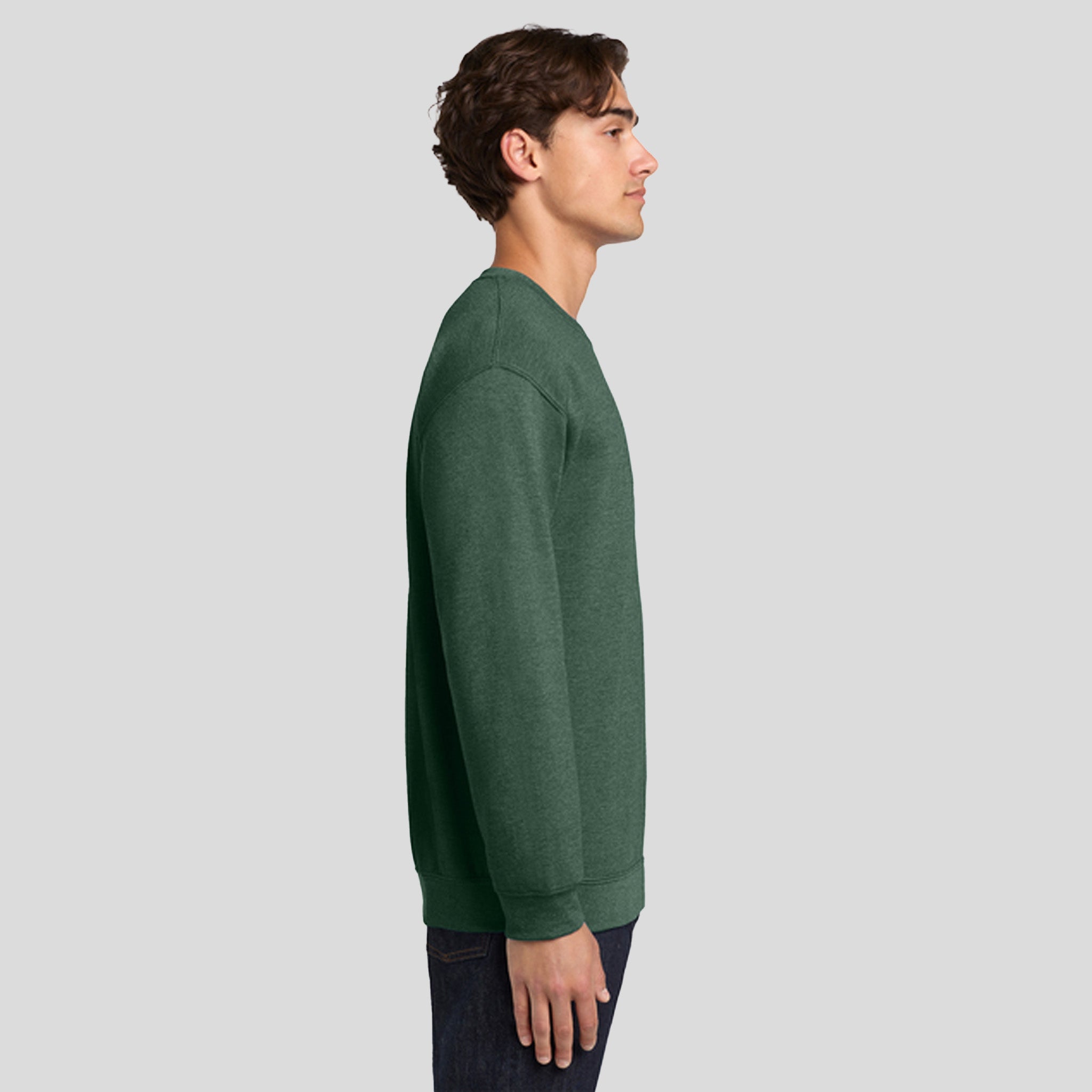 Heavy Blendβ’ Crewneck Sweatshirt | Heather Dark Green