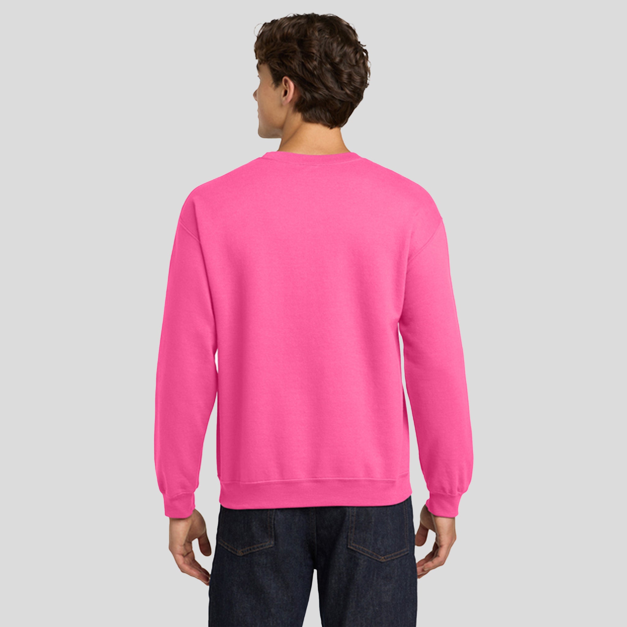 Heavy Blendβ’ Crewneck Sweatshirt | Safety Pink