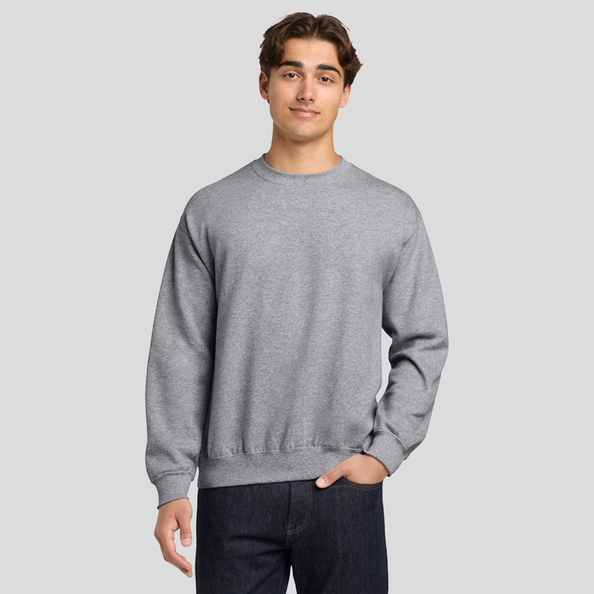 Heavy Blendβ’ Crewneck Sweatshirt | Sport Grey