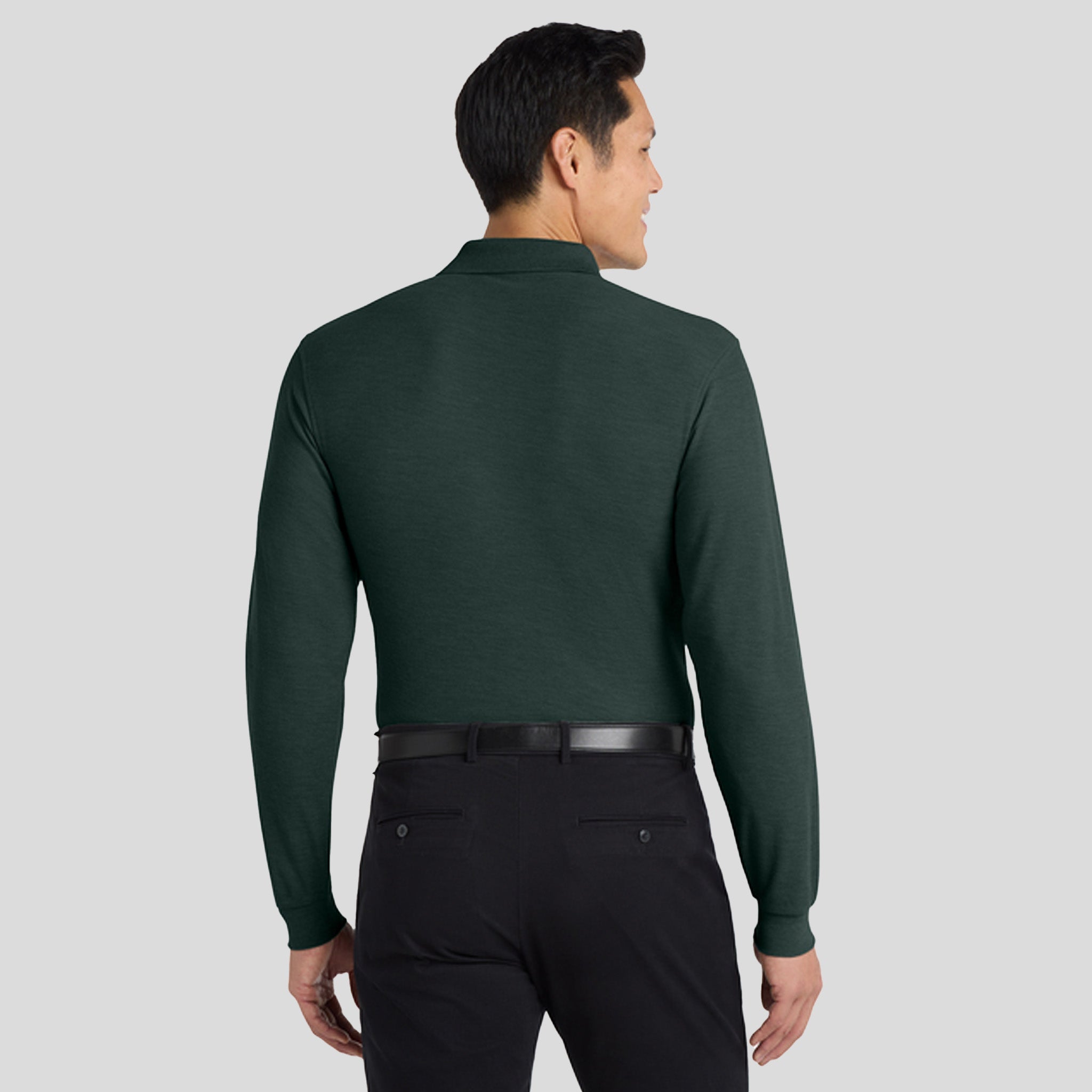 Silk Touchβ’ Long Sleeve Polo | Dark Green