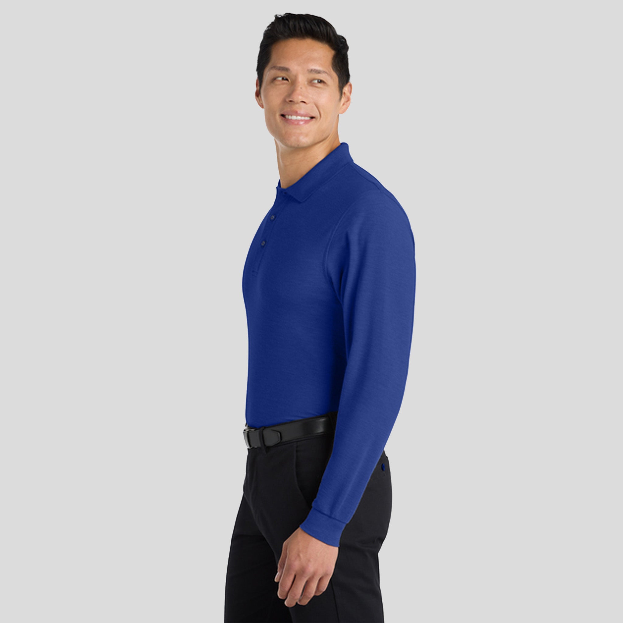 Silk Touchβ’ Long Sleeve Polo | Royal