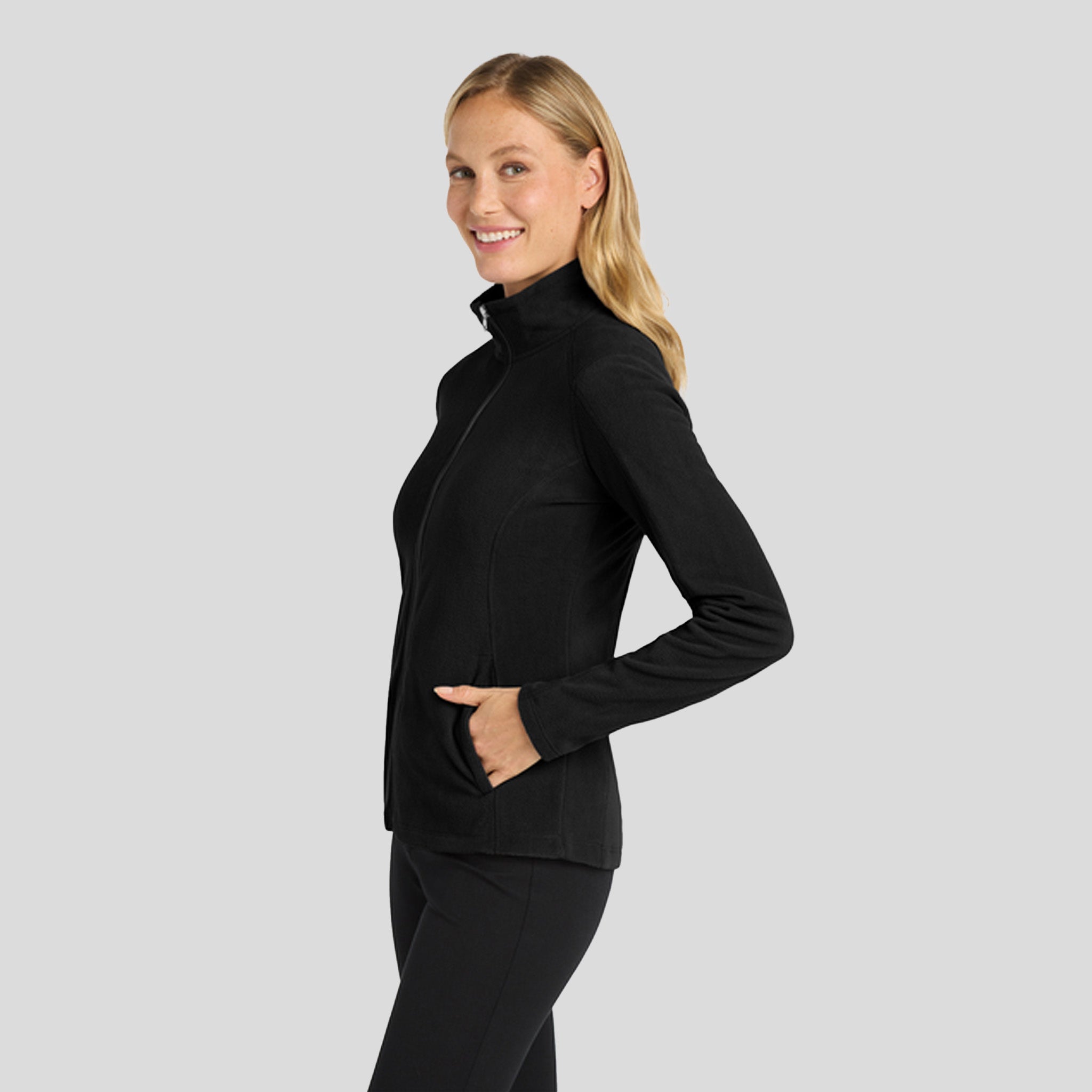 Women's Microfleece Jacket | Black