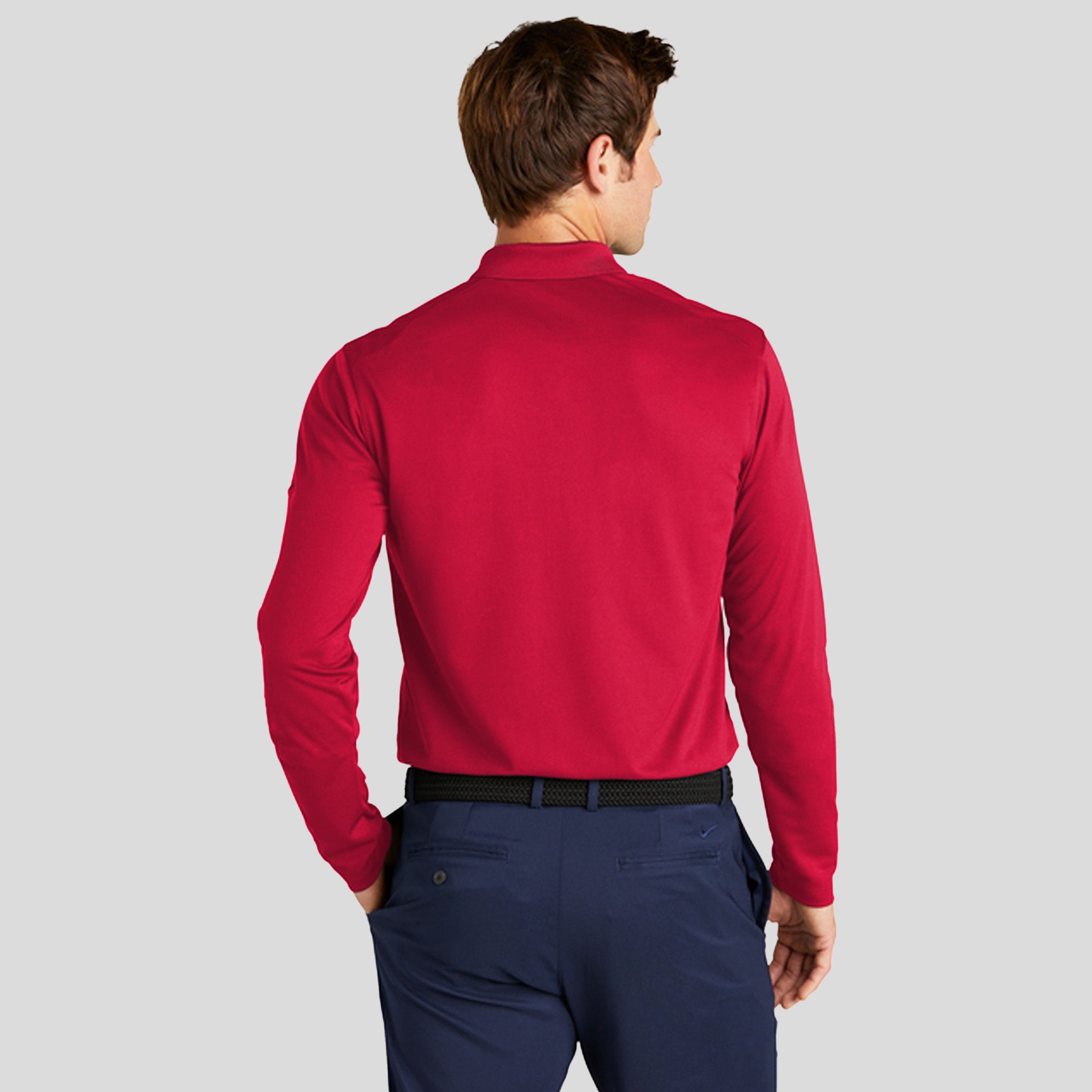Dri-FIT Micro Pique 2.0 Long Sleeve Polo | University Red