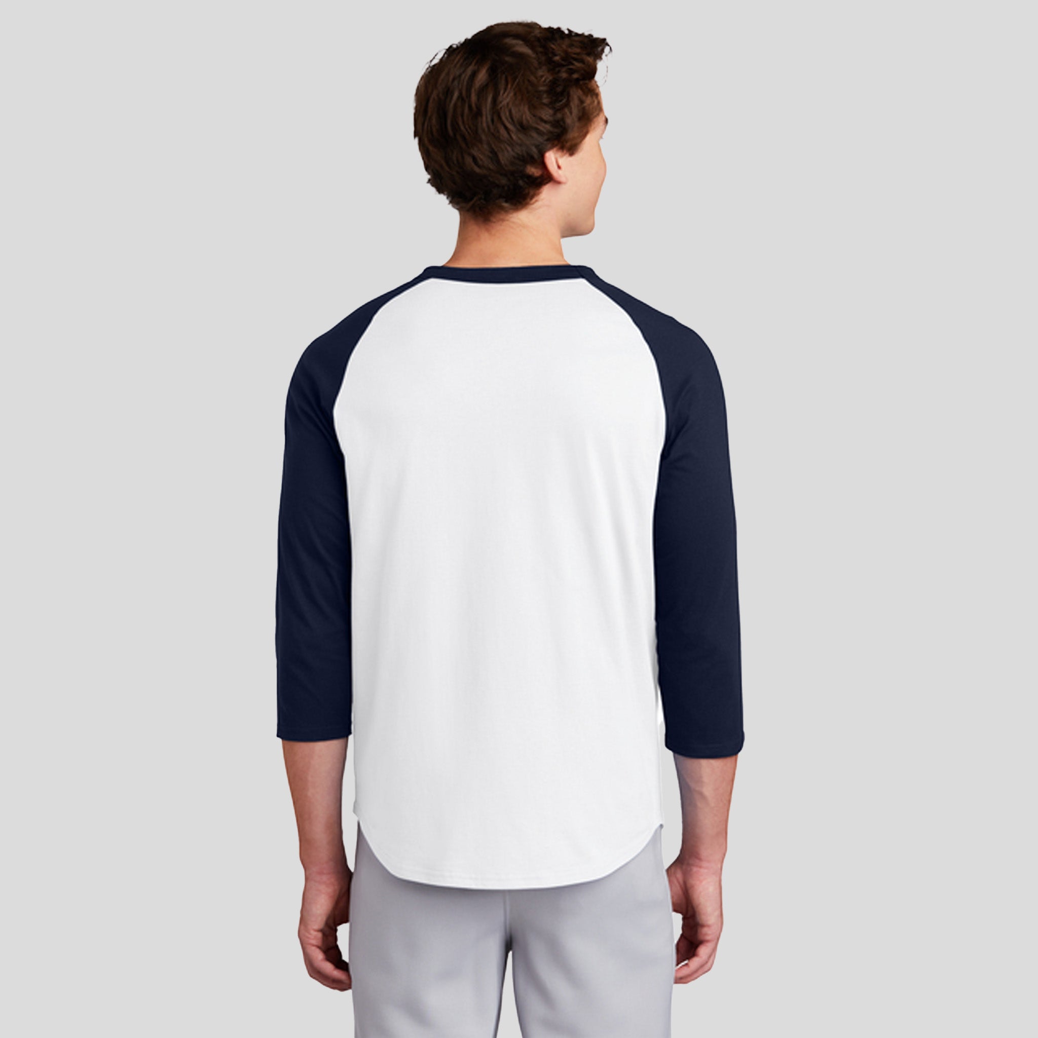 Colorblock Raglan Jersey | White/Navy