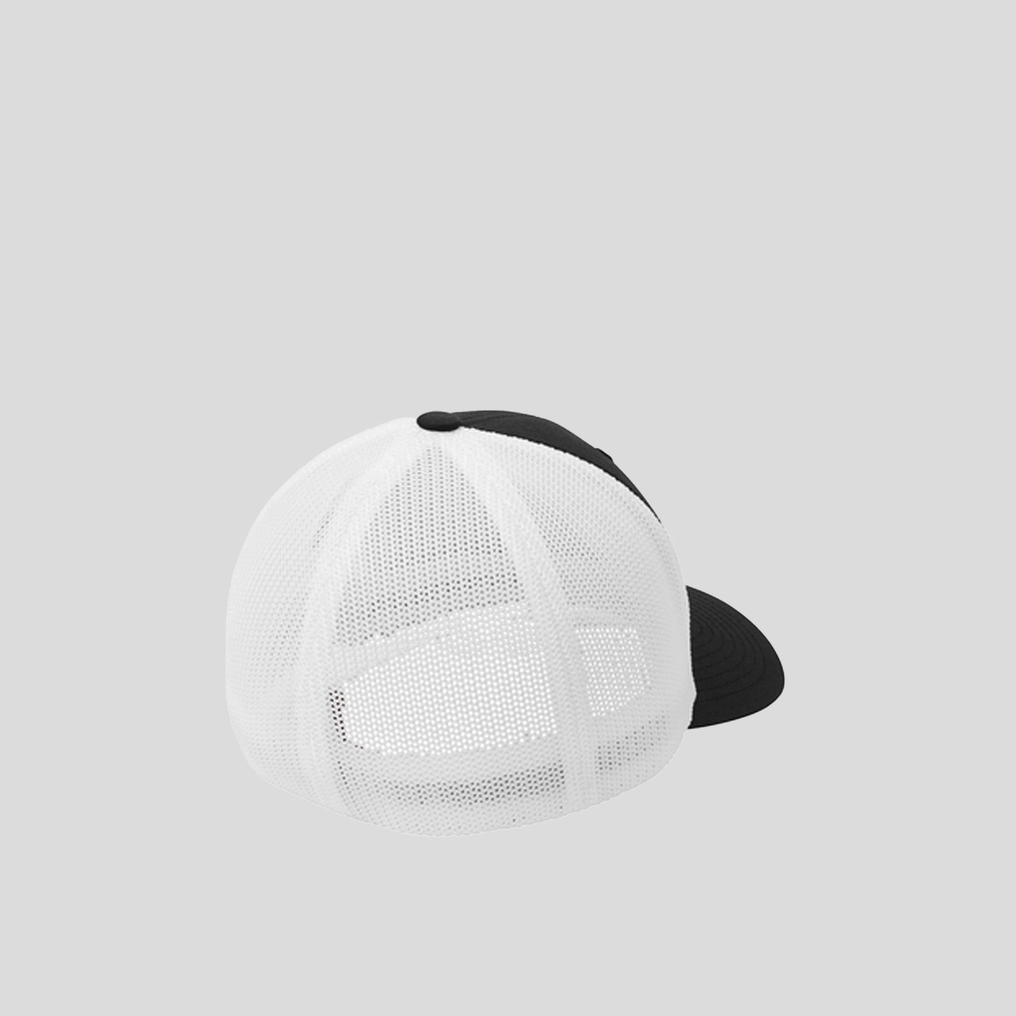 Flexfitยฎ Mesh Back Cap | Black/White