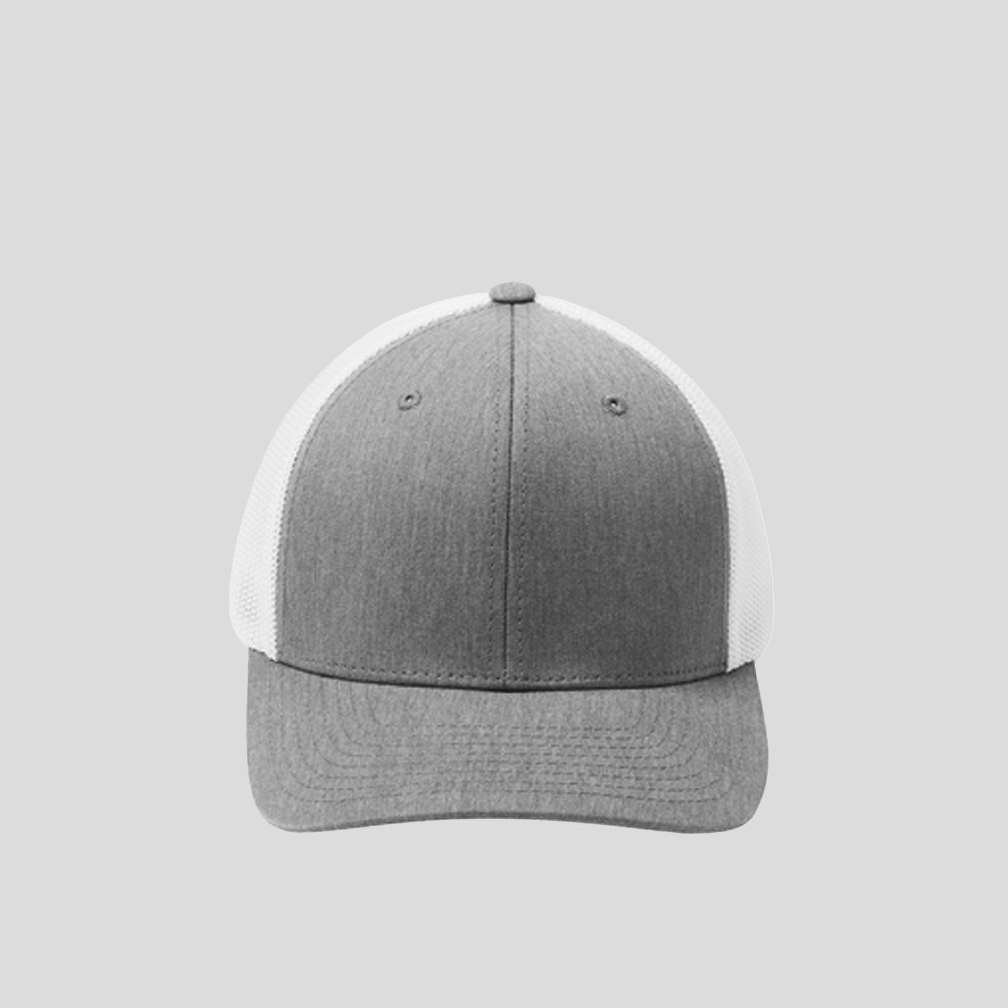 Flexfitยฎ Mesh Back Cap | Heather Grey/White