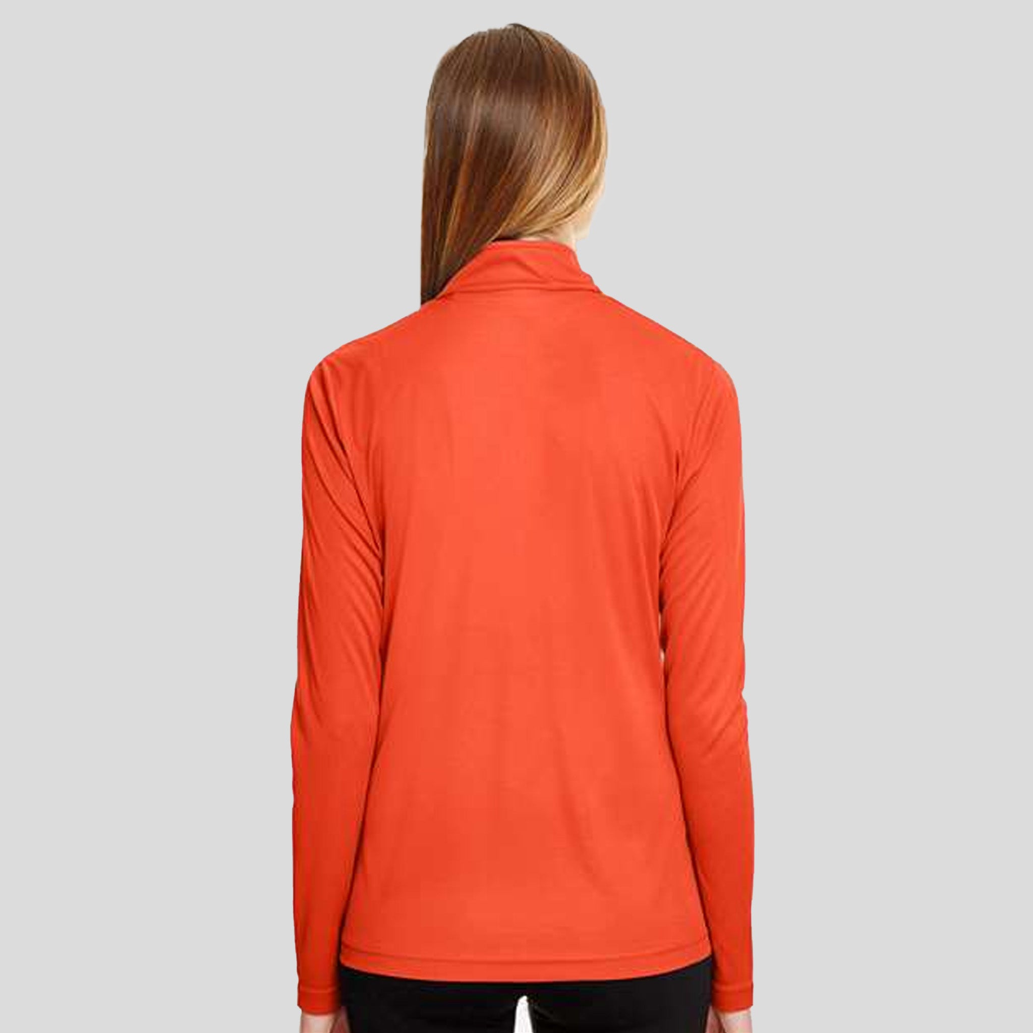 Women's Zone Performance Quarter-Zip Pullover | Sport Orange