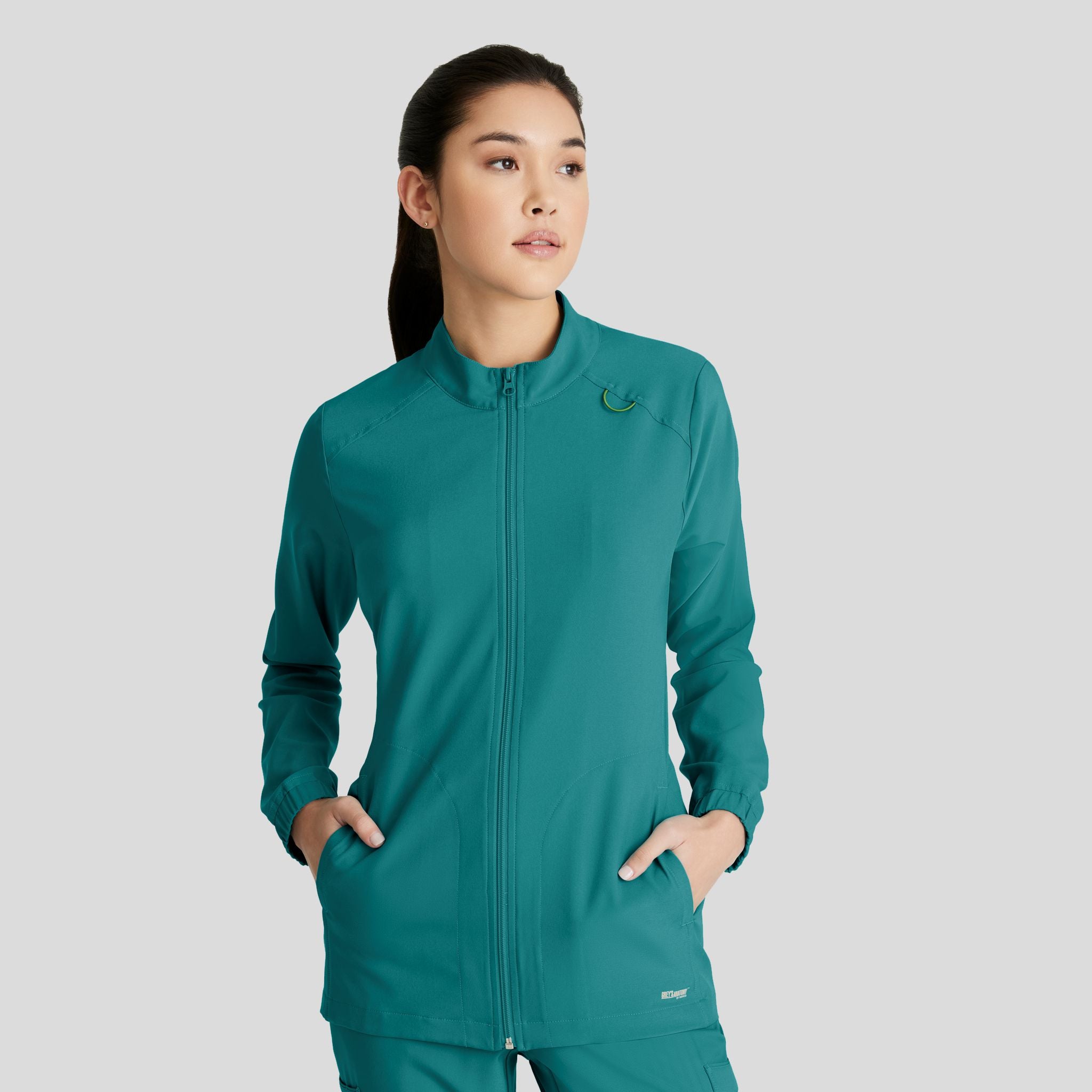 Virtue Warm-up Scrub Jacket | Teal