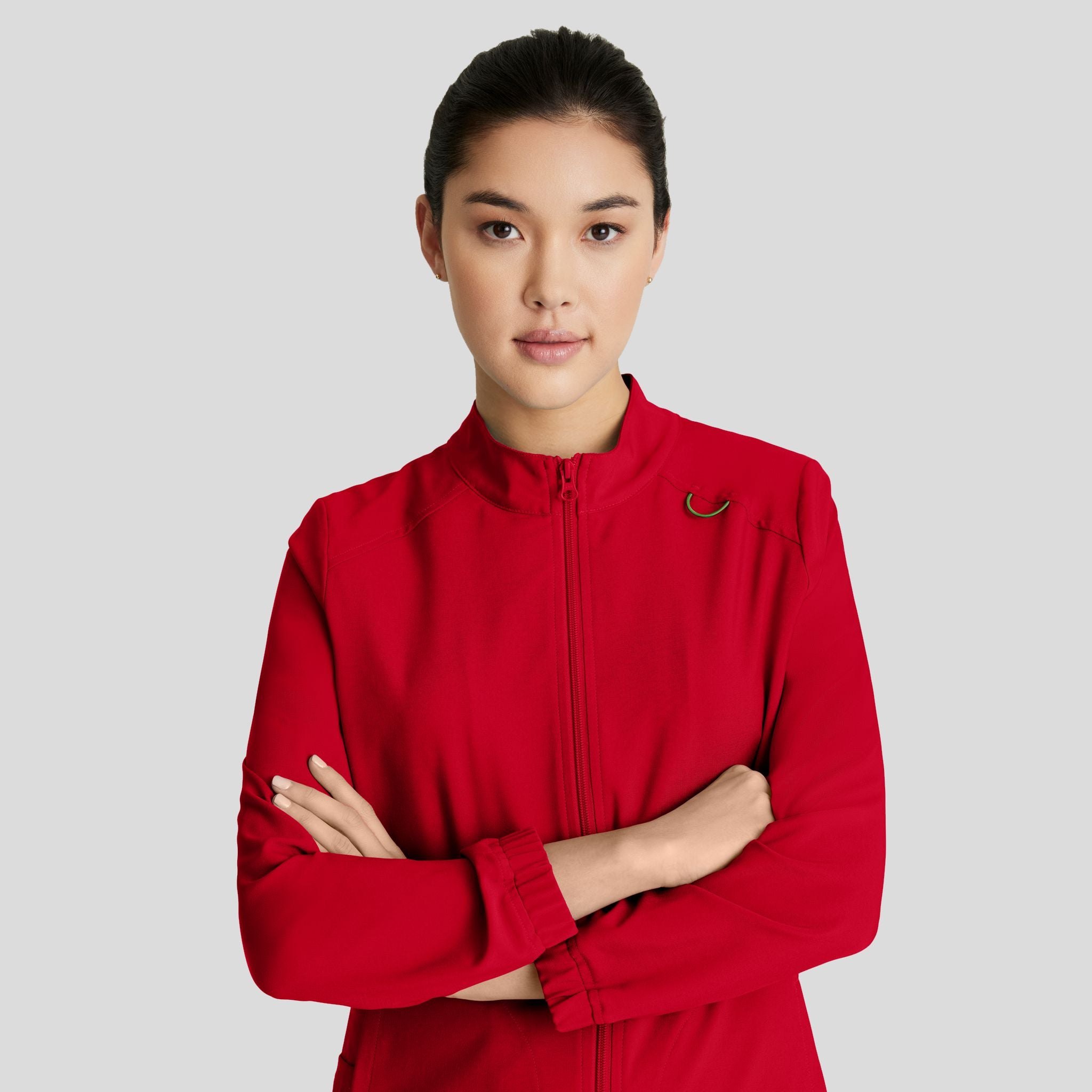 Virtue Warm-up Scrub Jacket | True Red