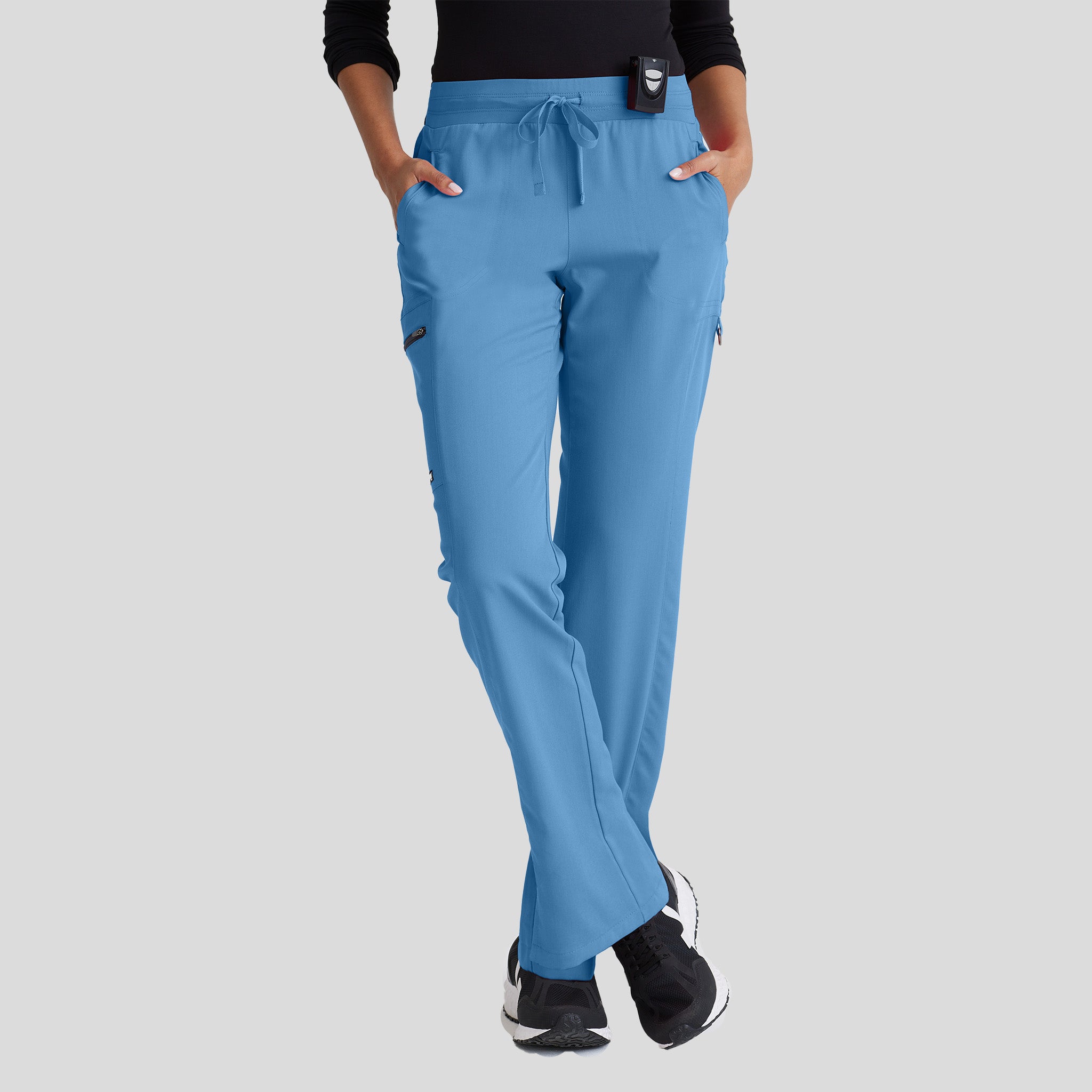 Kim 3-Pocket Mid-Rise Straight Leg Scrub Pant | Ciel