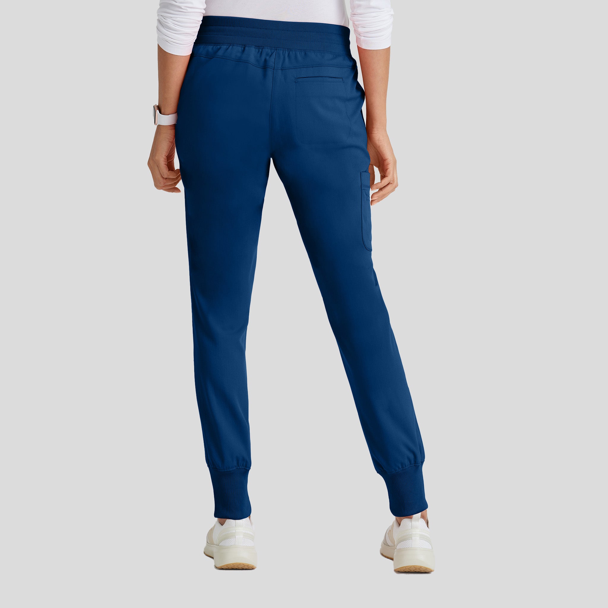 Eden 5-Pocket Mid-Rise Jogger Scrub Pant | Indigo