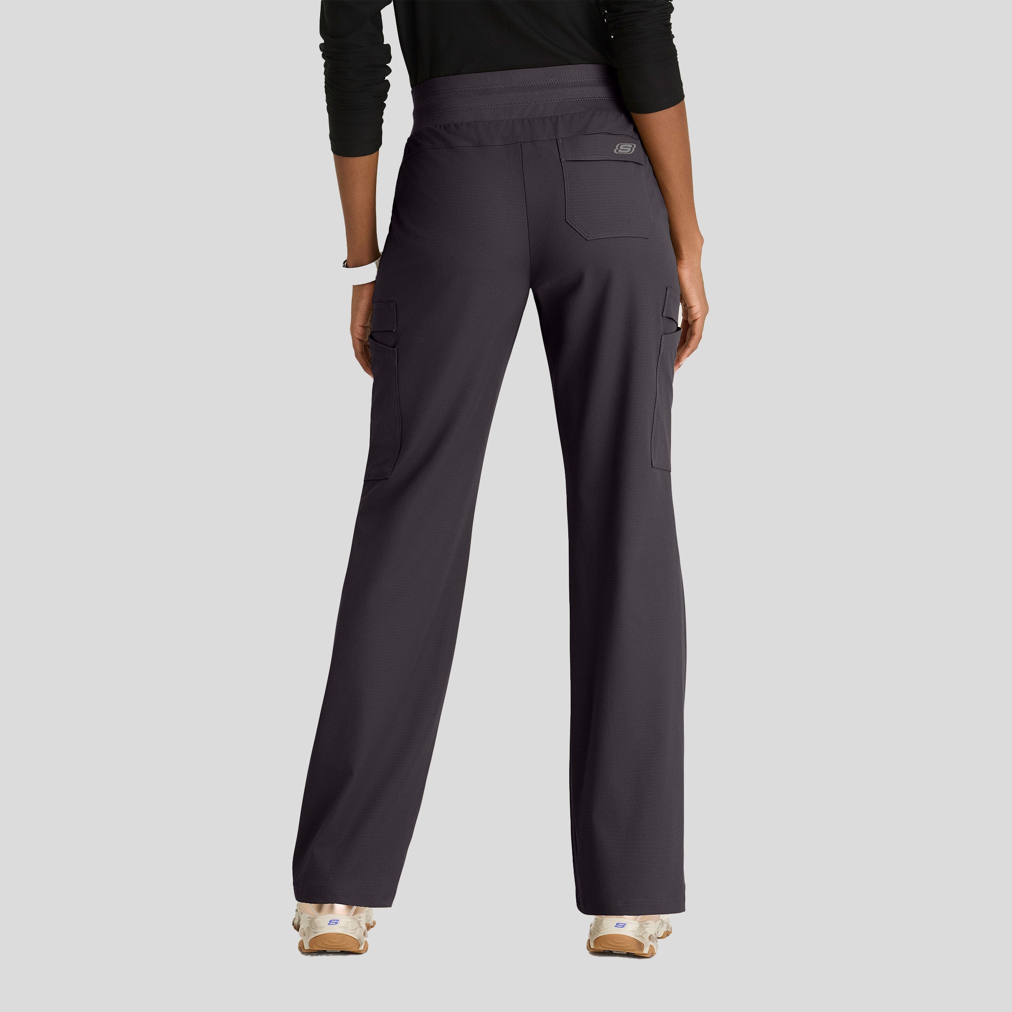 Explore 5-Pocket Knit Waistband Fit & Flare Pant  | Pewter
