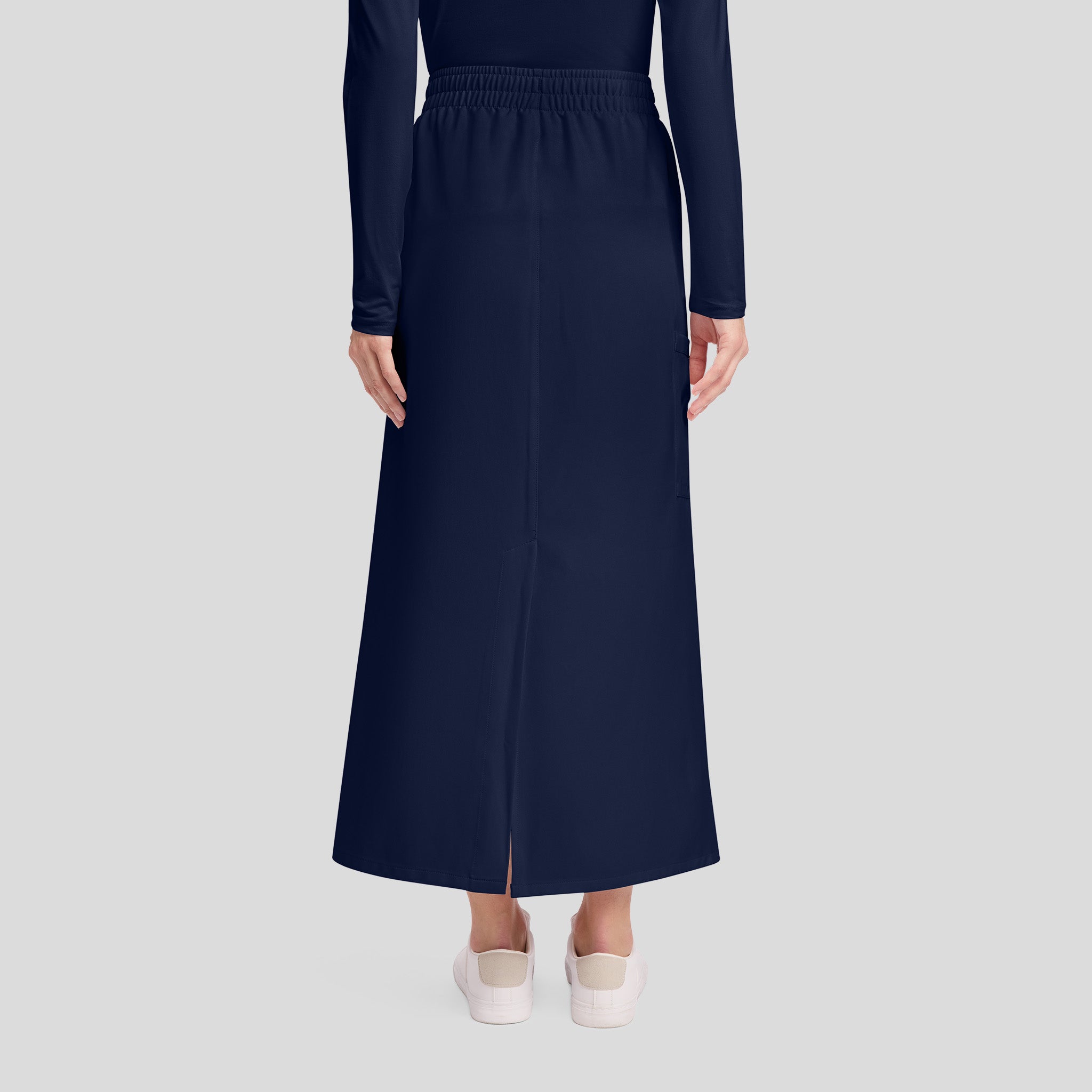 3-Pocket Maxi Scrub Skirt | Navy