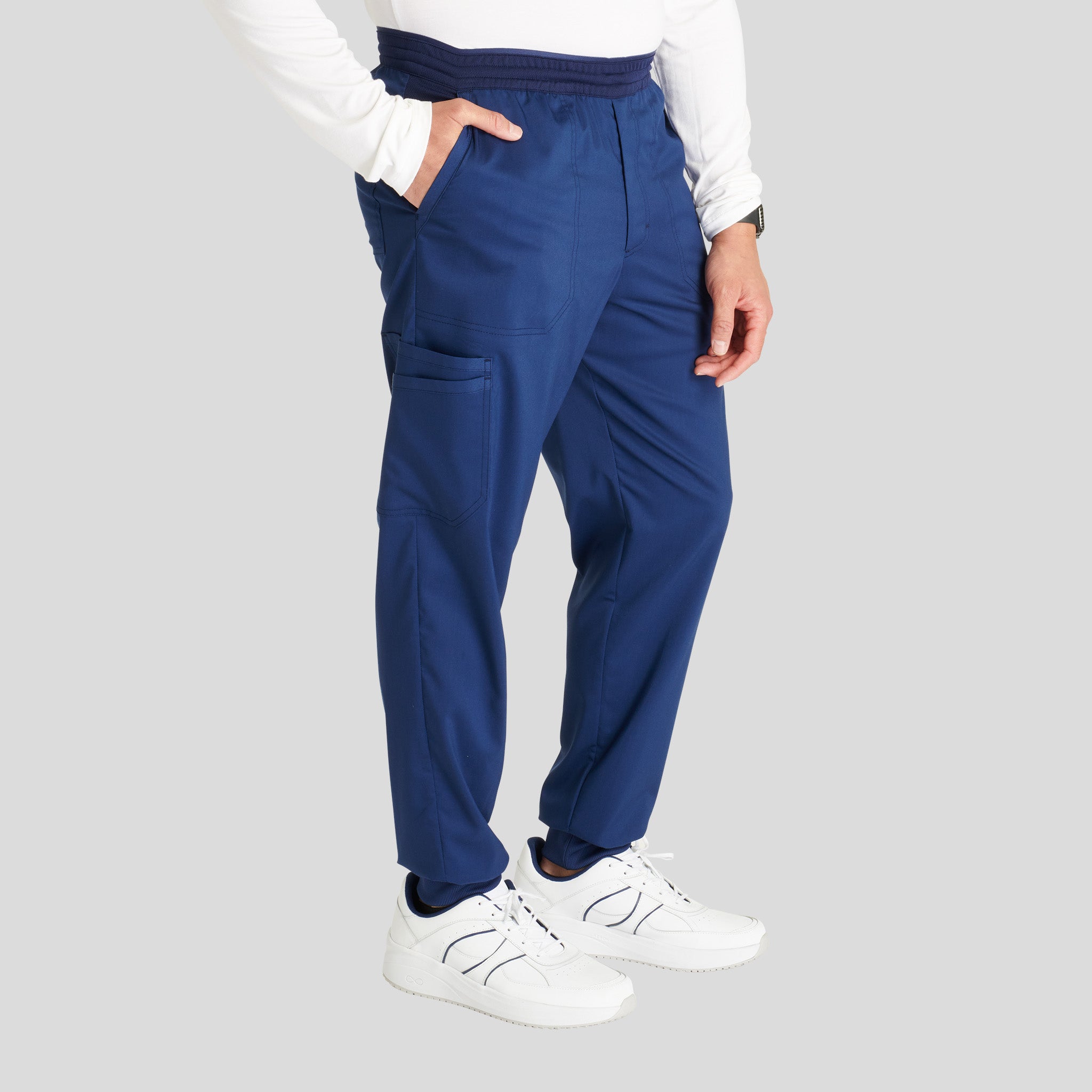 Men's Mesh Trim Jogger Scrub Pant | Navy