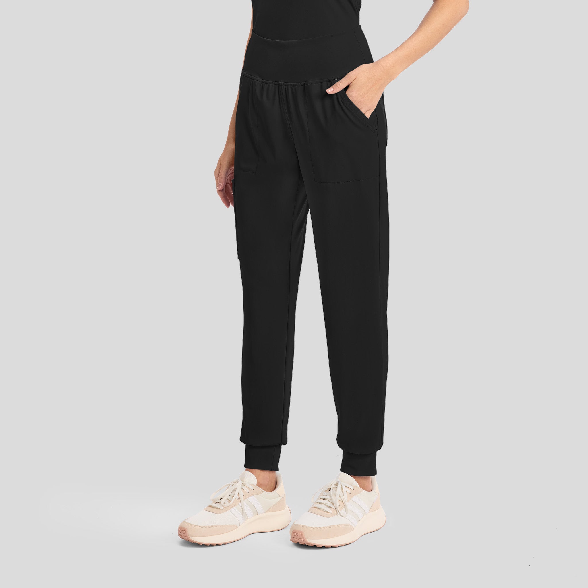Achieve Pull-On Jogger Scrub Pant | Black