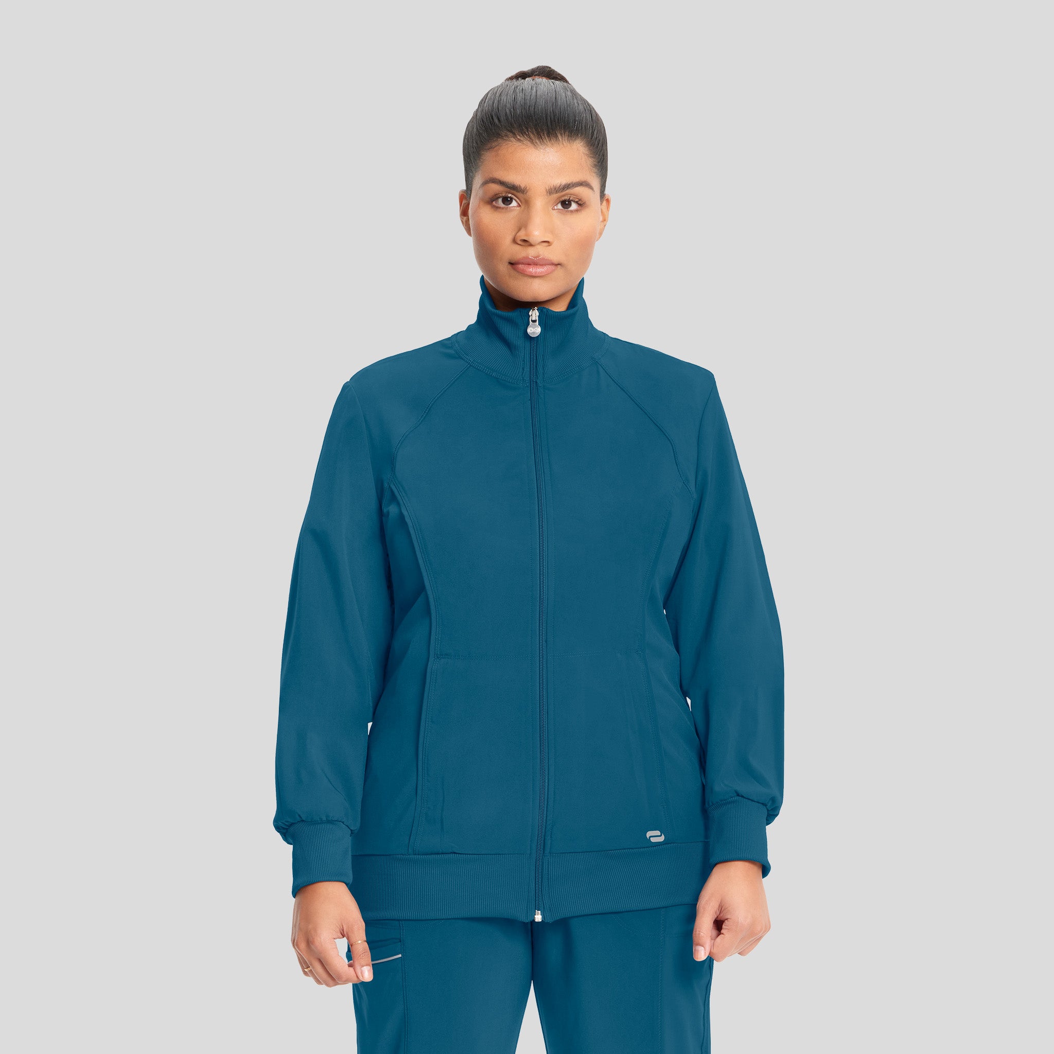 Women's Zip Front Warm-Up | Caribbean