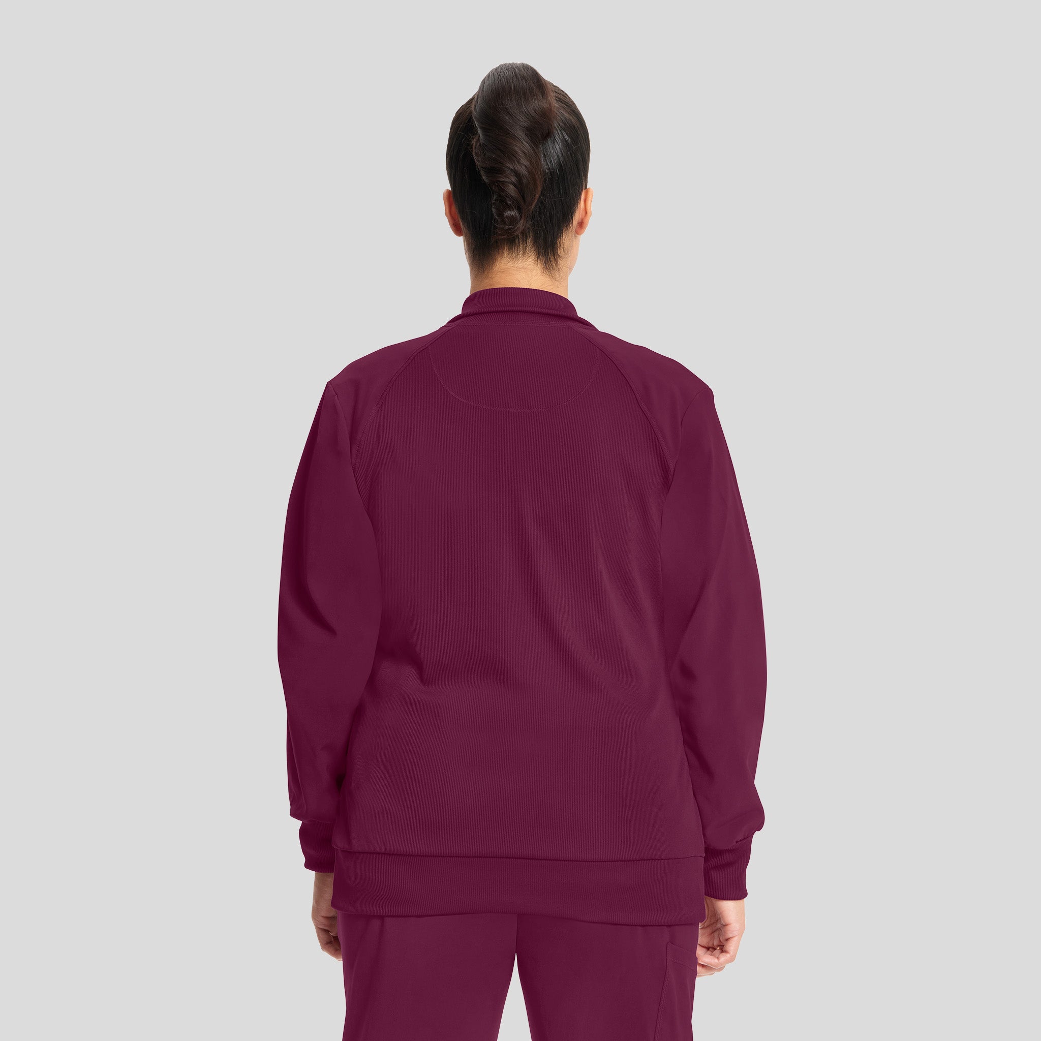 Women's Zip Front Warm-Up | Wine