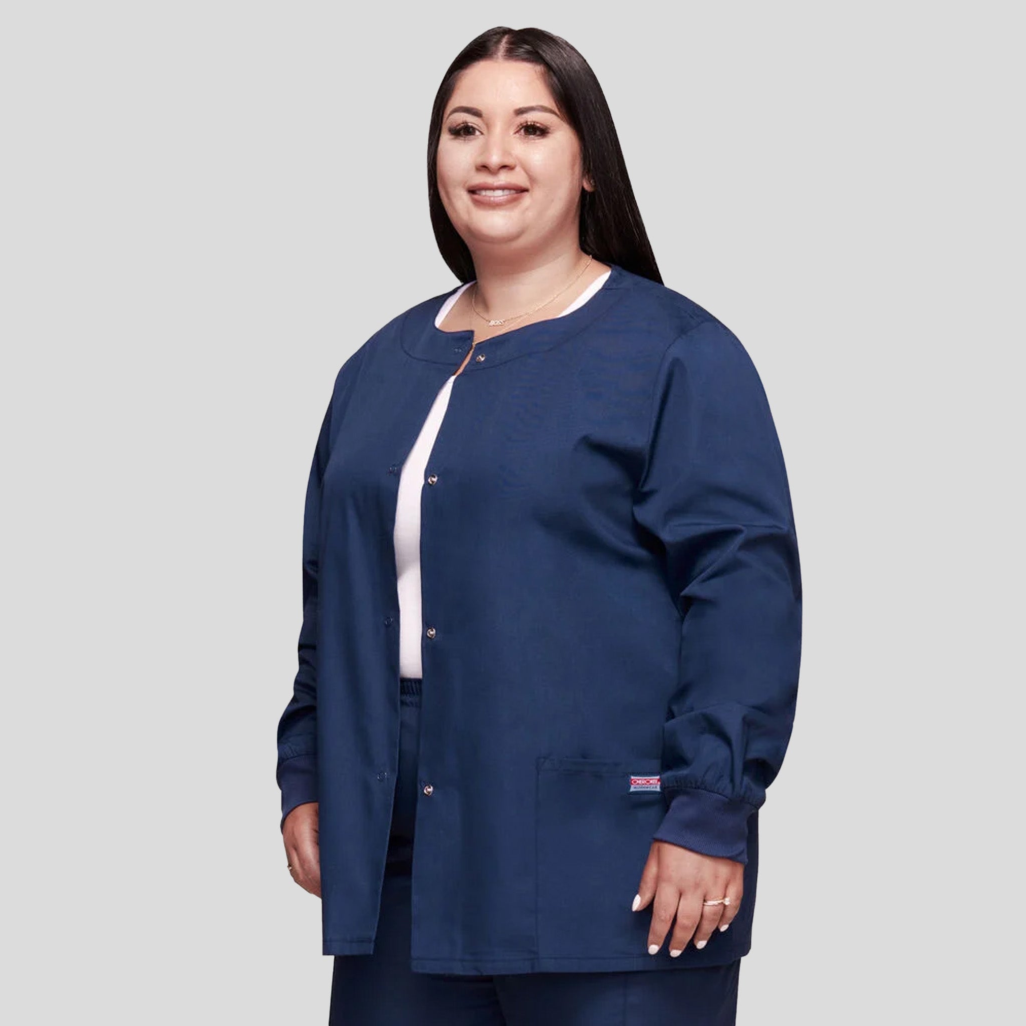 Women's Snap Front Jacket | Navy