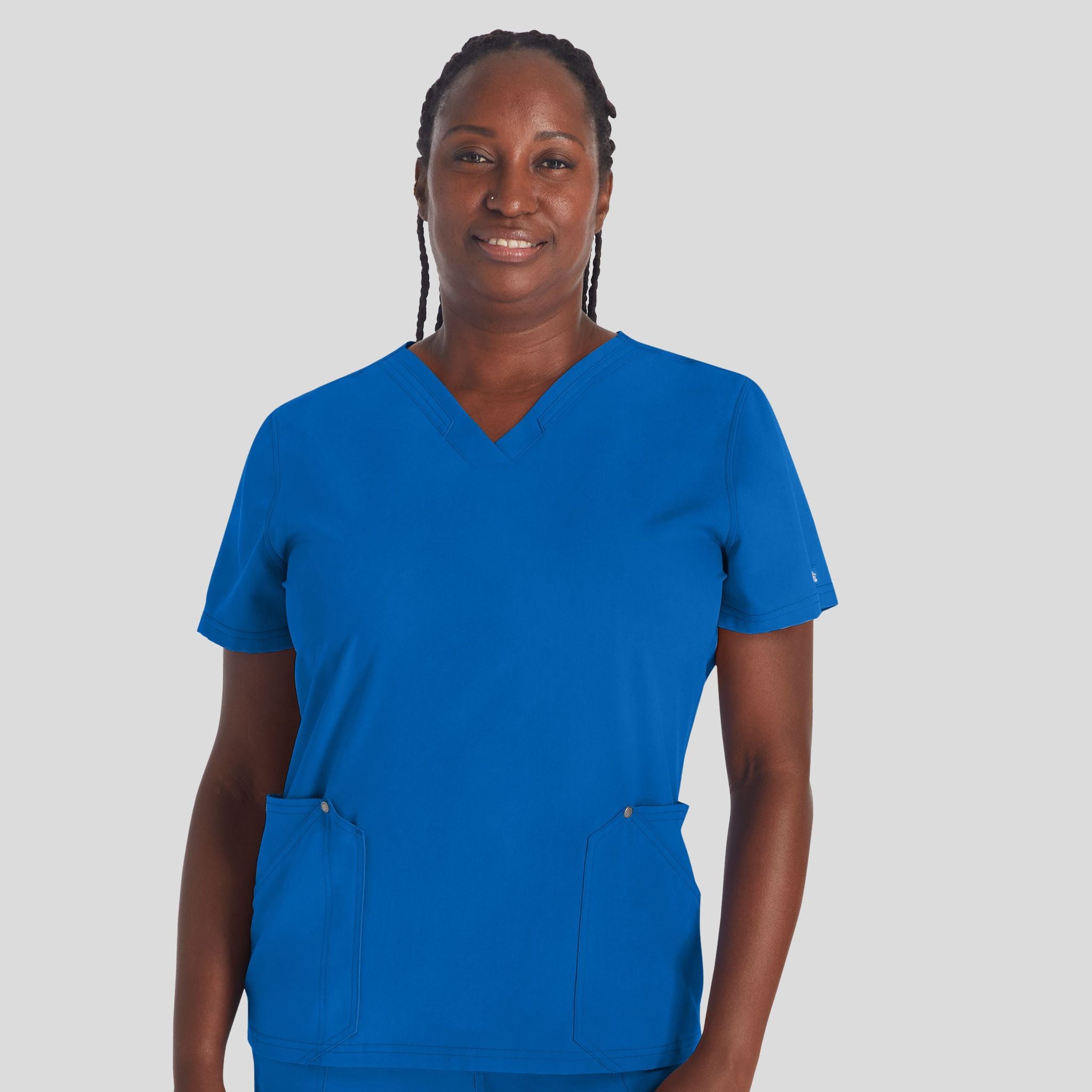 Women's V-Neck Scrub Top | Royal