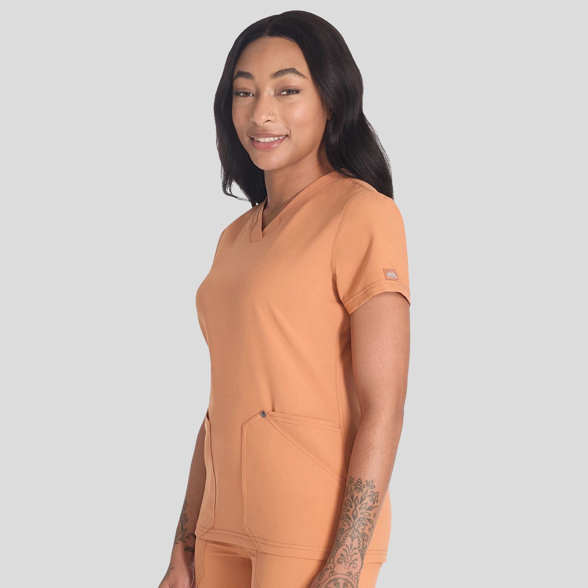 Women's V-Neck Scrub Top | Ginger Glow