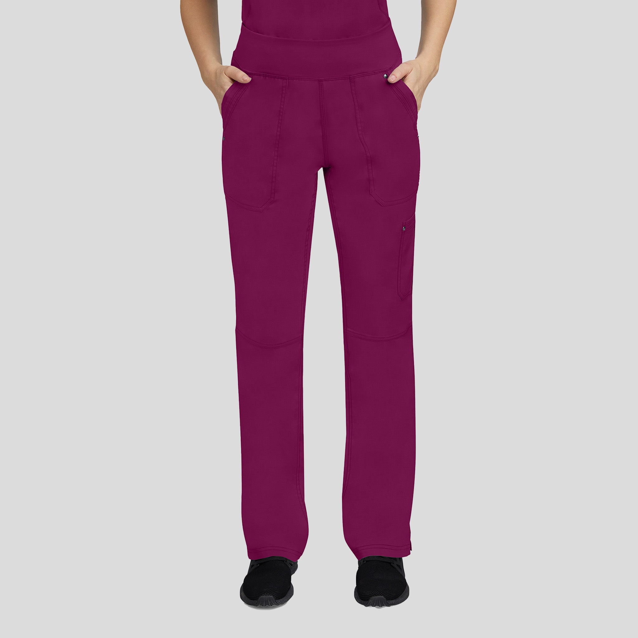 Tori Yoga Scrub Pant | Wine