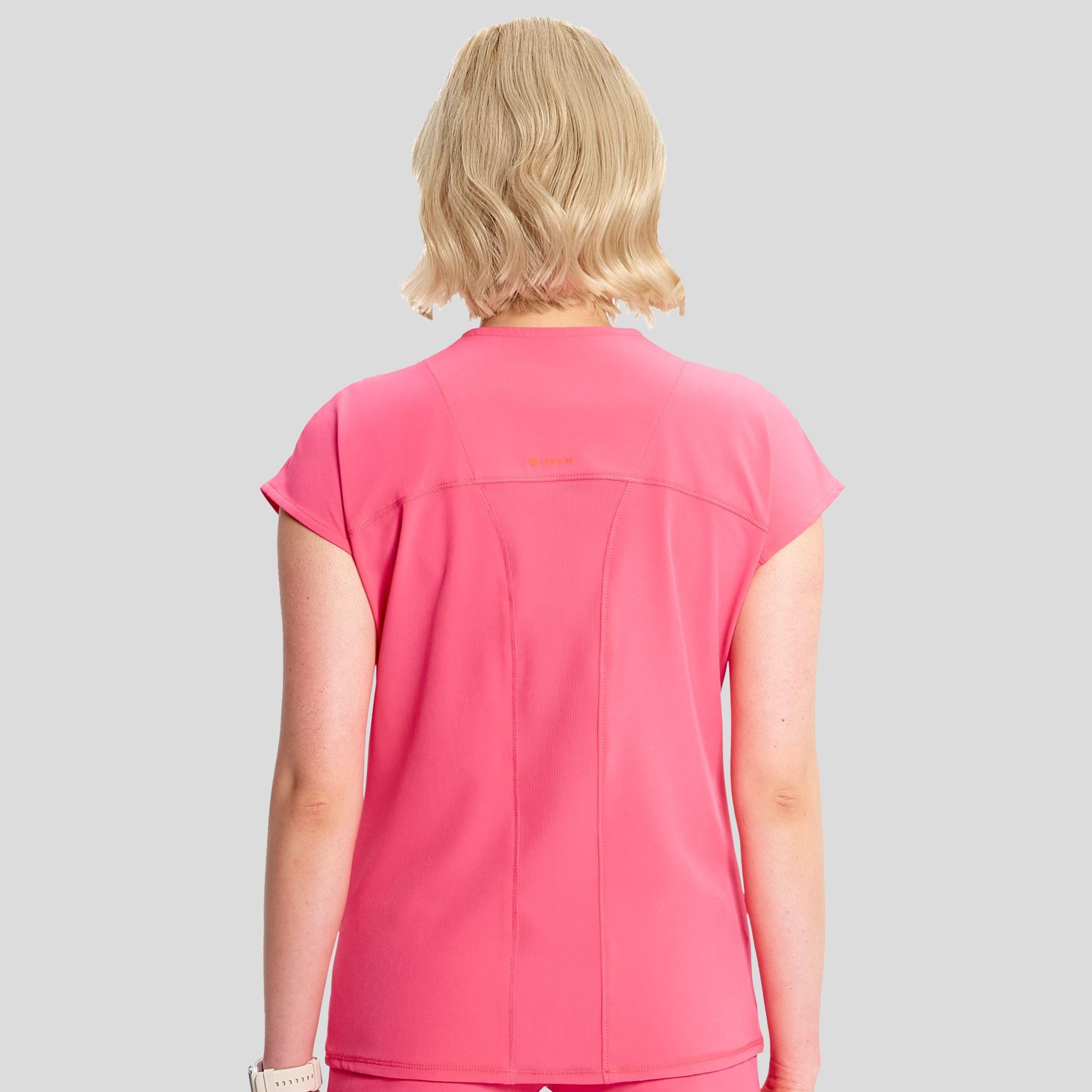 Henley Top | Power Pink