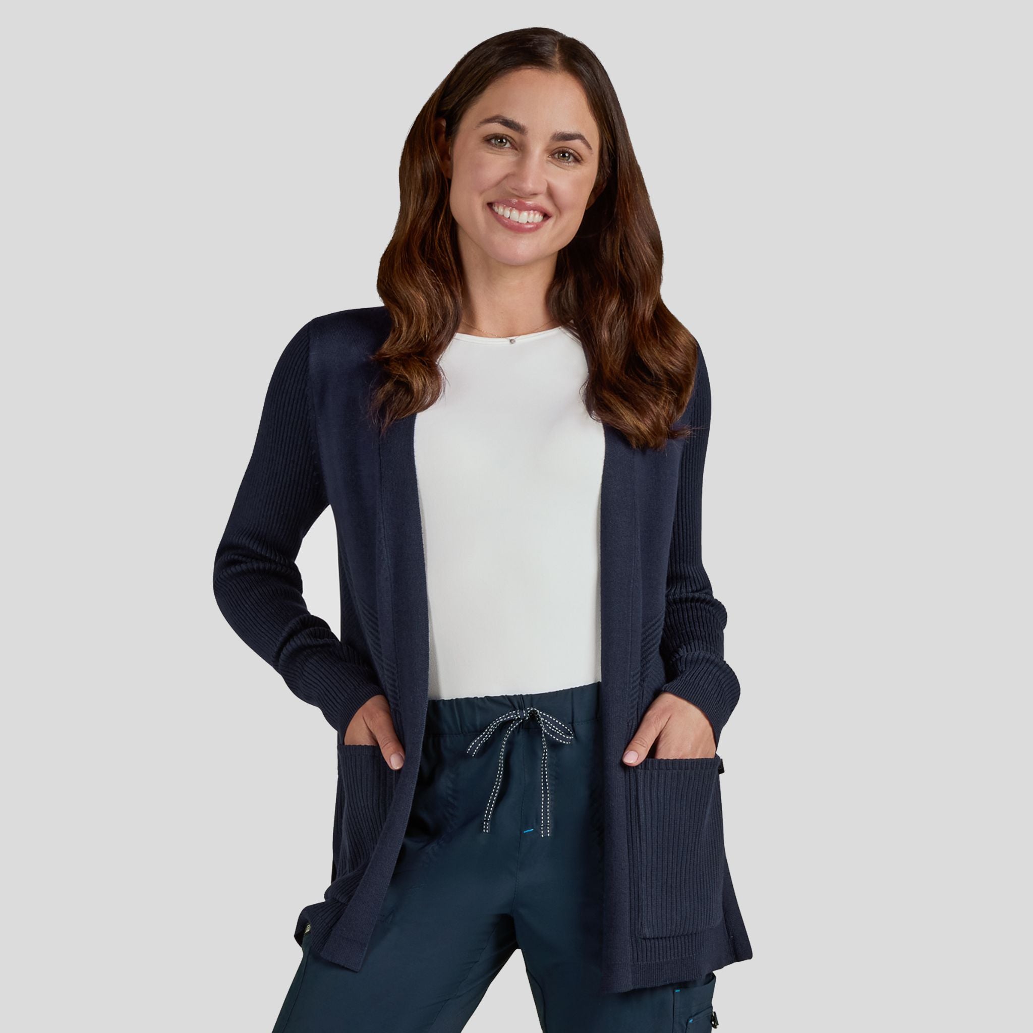 Kori Women's 2-Pocket Sweater Wrap | Navy