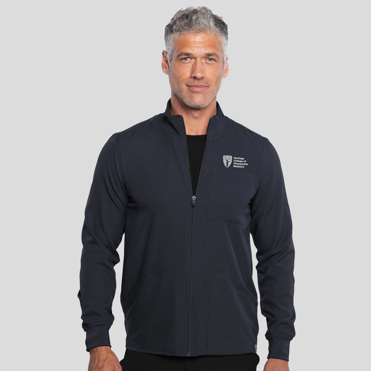 Ohio University Men's Zip-Front Jacket | Pewter