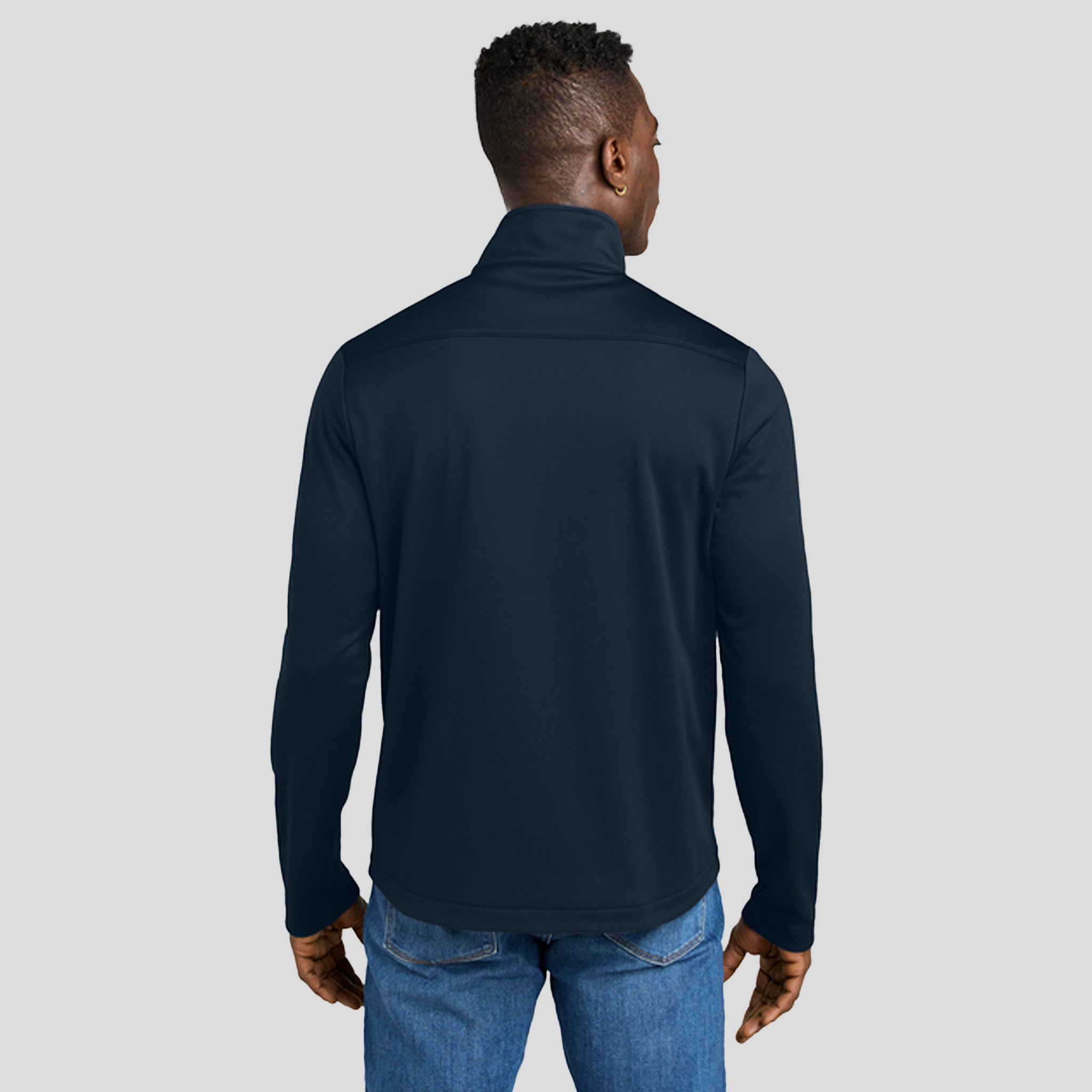 Smooth Mid Layer Fleece 1/2-Zip | River Blue Navy